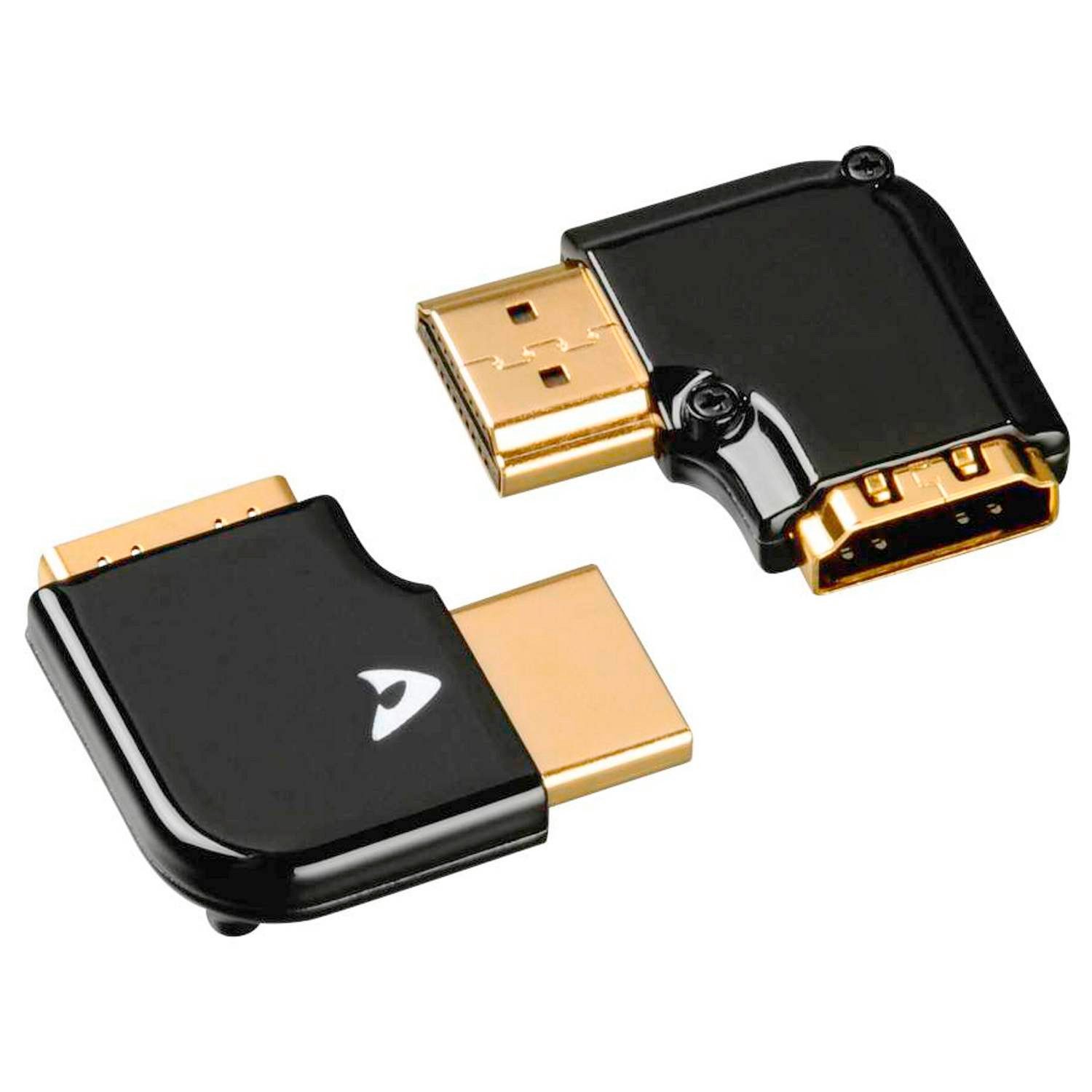 AVINITY 2er Set HDMI Winkel-Adapter Rechts + Links 90 Grad HDMI-Adapter HDMI zu HDMI, 270° 90° Winkeladapter HDMI 2.0b TV 8K 4K UHD Full HD Winkelstecker – Bild 2 von 4