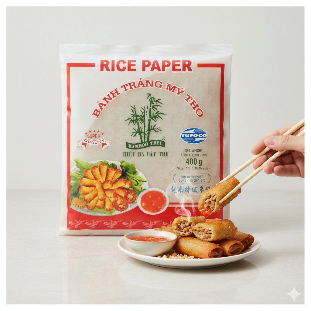 Bam Reis BAMBOO TREE Reispapier Dreieck