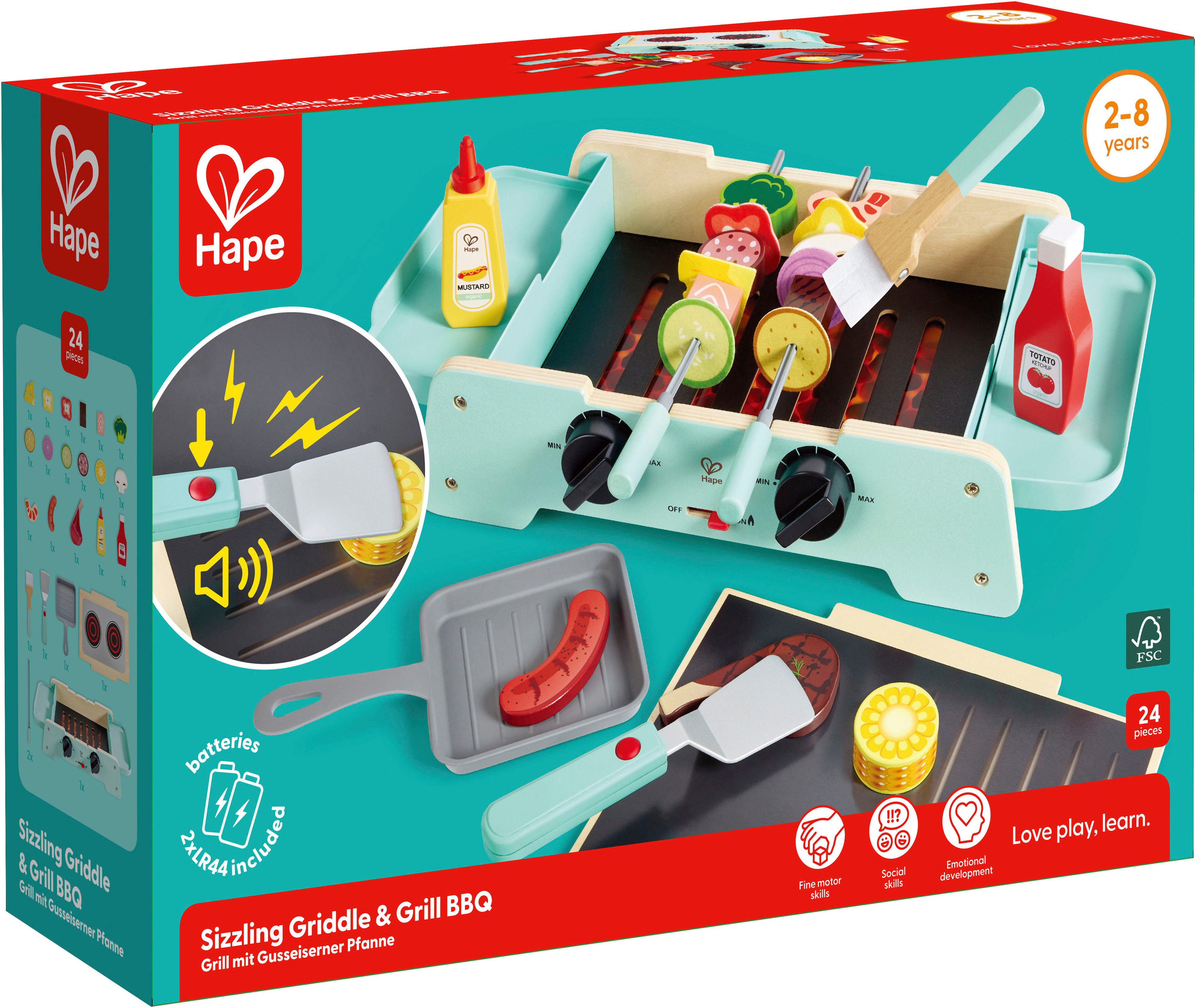 Hape Kinder-Grill, mit Licht- und Soundeffekt günstig online kaufen