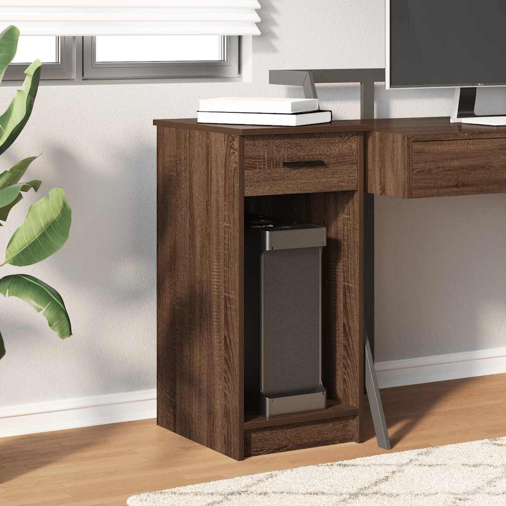 vidaXL Schreibtisch Computerschrank mit Schublade Braun günstig online kaufen
