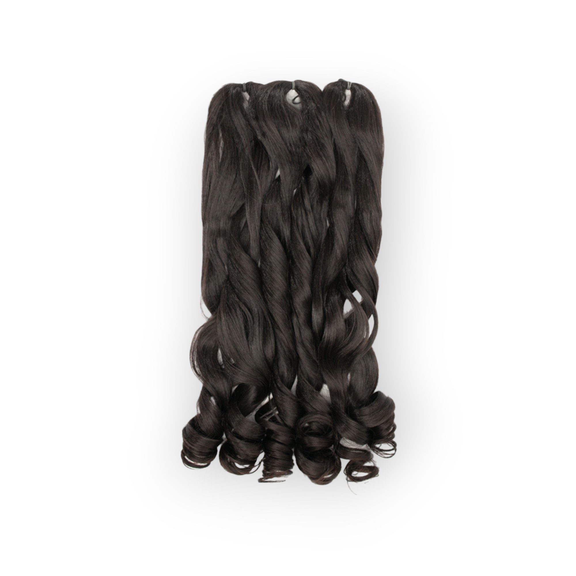 HC Kunsthaar-Extension 3X FRENCH CURL 24" (60cm), Crochet Braid 250g, Voluminös, Lockig, Hitzebeständig, Weich, Natürlich, Vielseitig
