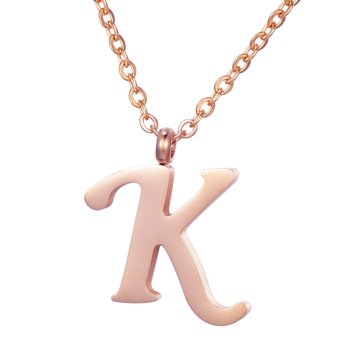 Kette mit Anhänger Buchstabenkette Halskette mit Buchstaben Anhänger