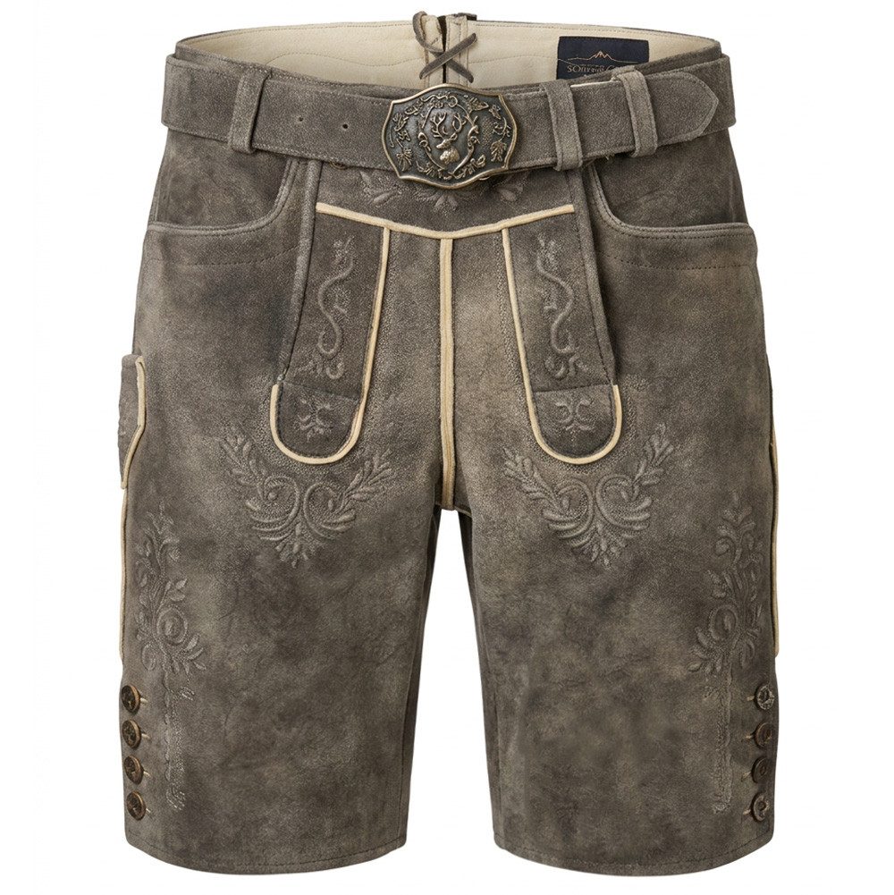 Country Maddox Trachtenlederhose Lederhose Waldkirch Hirsch fichte