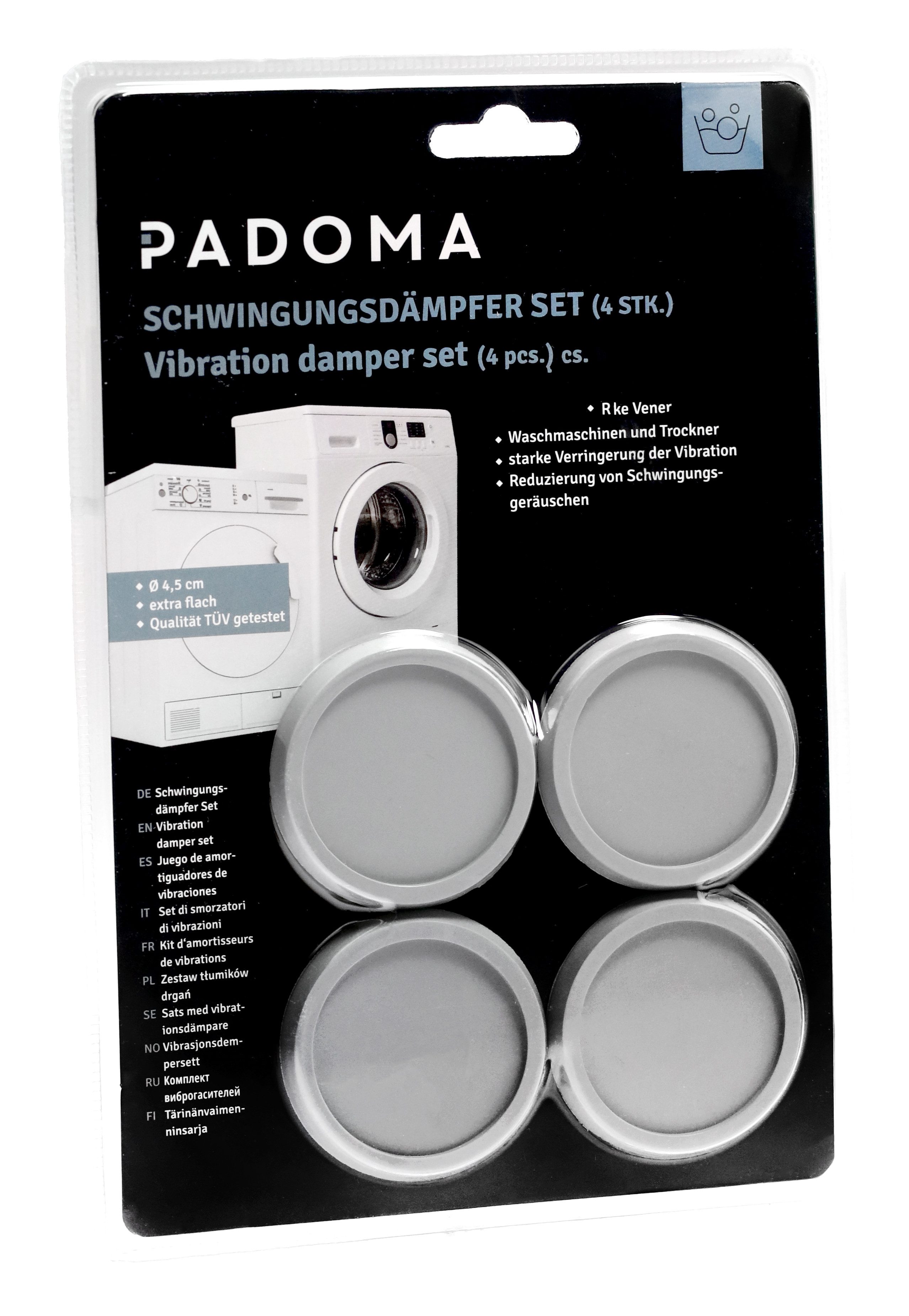 Montagezubehör Padoma 10093056 Schwingungsdämpfer (4 Stück)universal für Waschmaschin