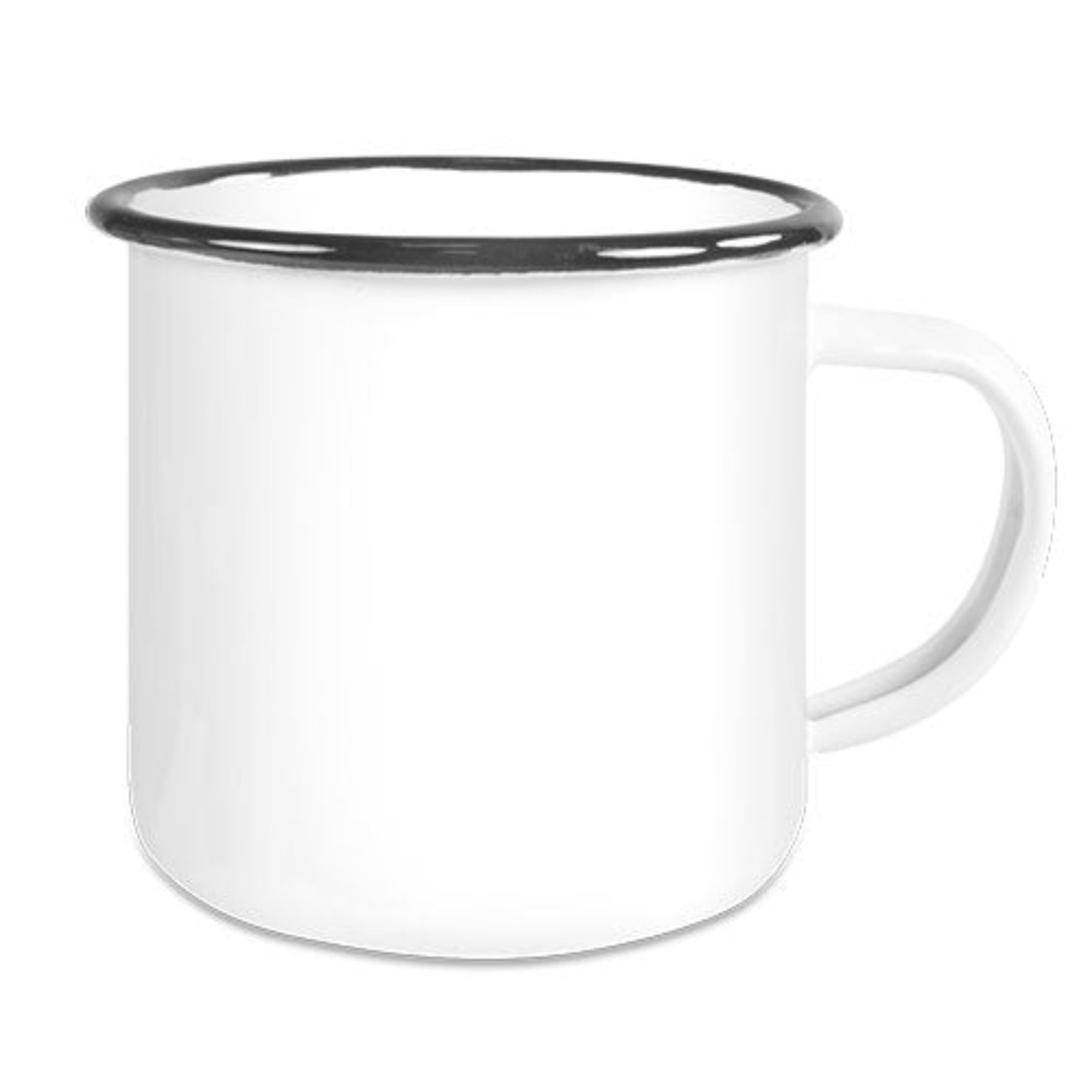 PlottPrint Tasse Emaille 12 oz Sublimationsrohling 300 ml, 1-tlg., Edelstahl