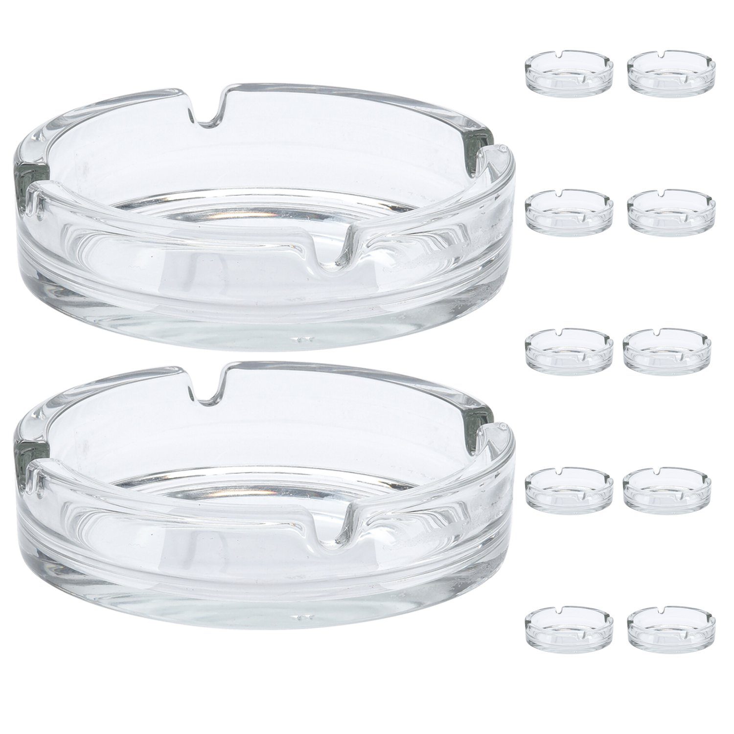 Mojawo Пепельницы Пепельницы Windaschenbecher Glasaschenbecher Tischaschenbecher Ø10cm