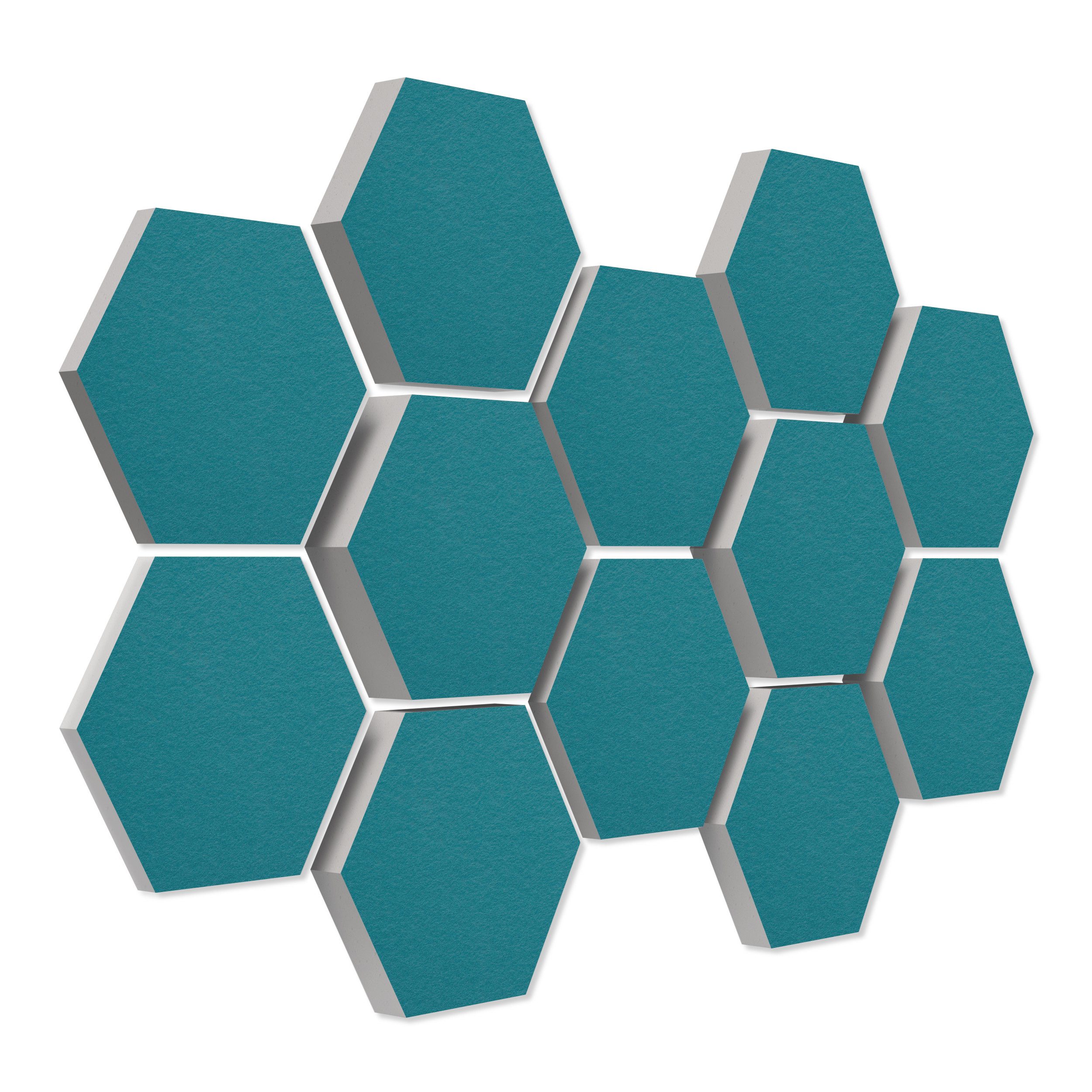 platino24 Akustikplatte 12 Absorber Wabenform aus Basotect ® G+