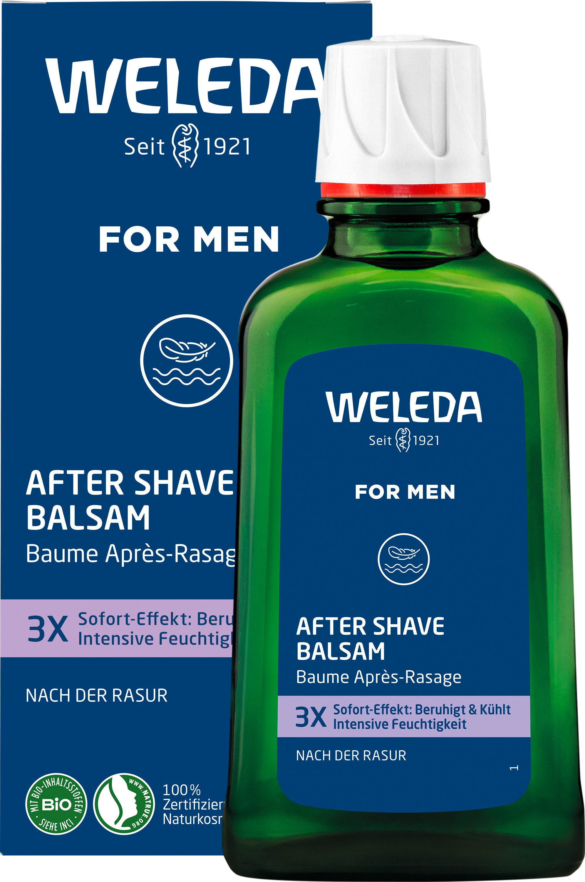 WELEDA Gesichtsemulsion Weleda For Men After Shave Balsam, zur Pflege und Beruhigung der Haut nach der Rasur