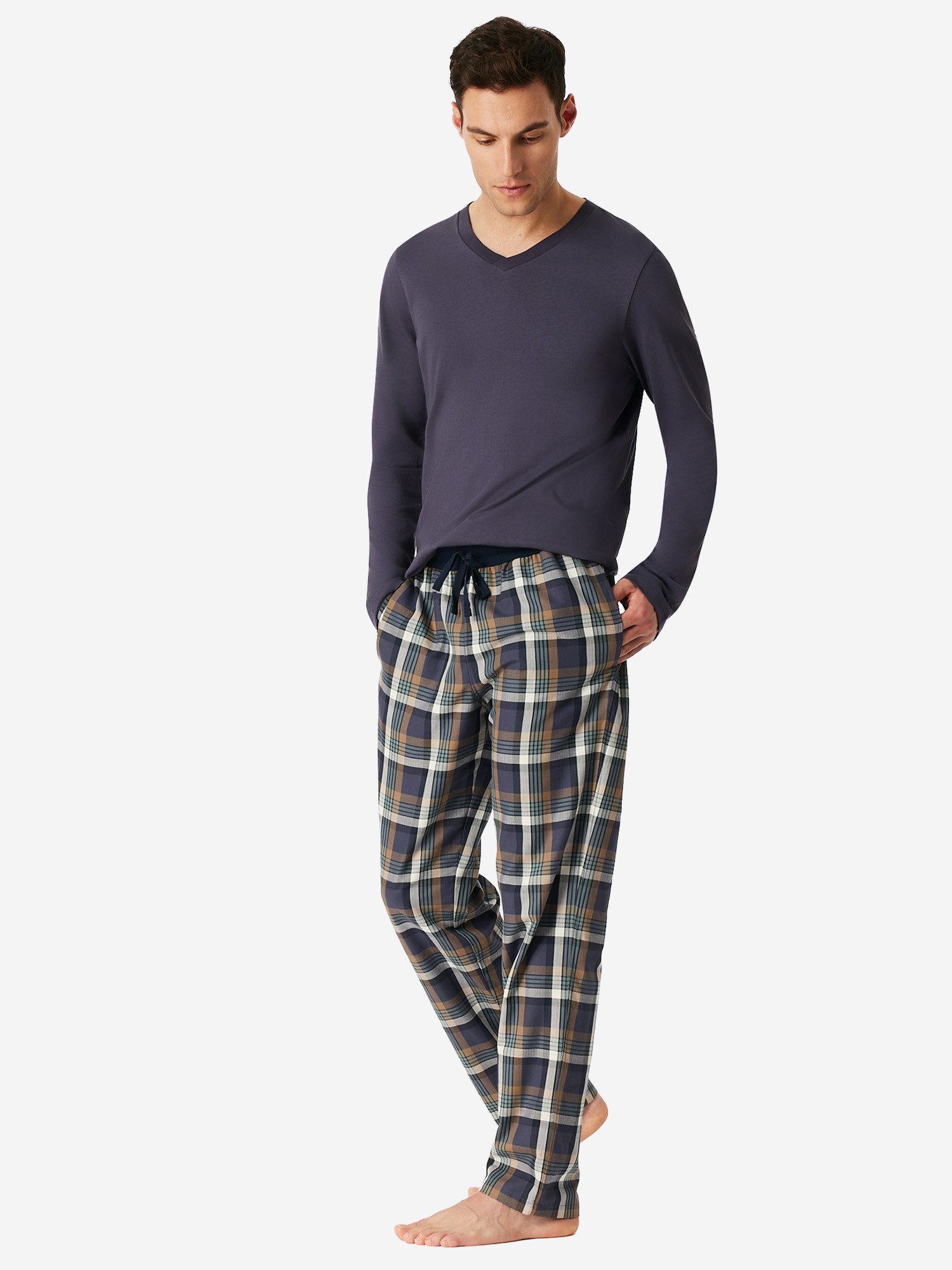 Schiesser Pyjamahose Hose lang Web - günstig online kaufen