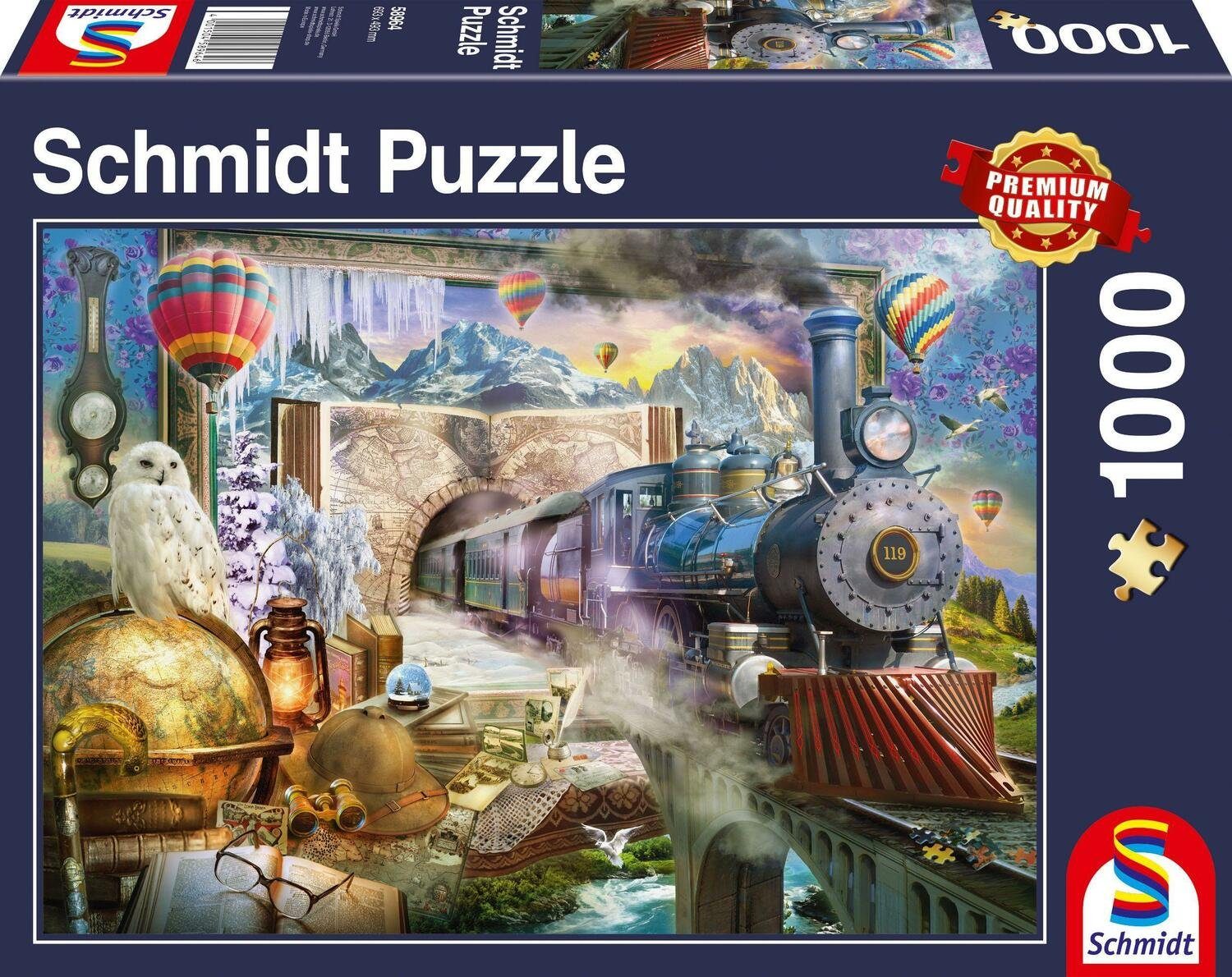 Reise 1.000 Spiele Schmidt 1000 Magische Puzzle Puzzleteile Teile, Puzzle