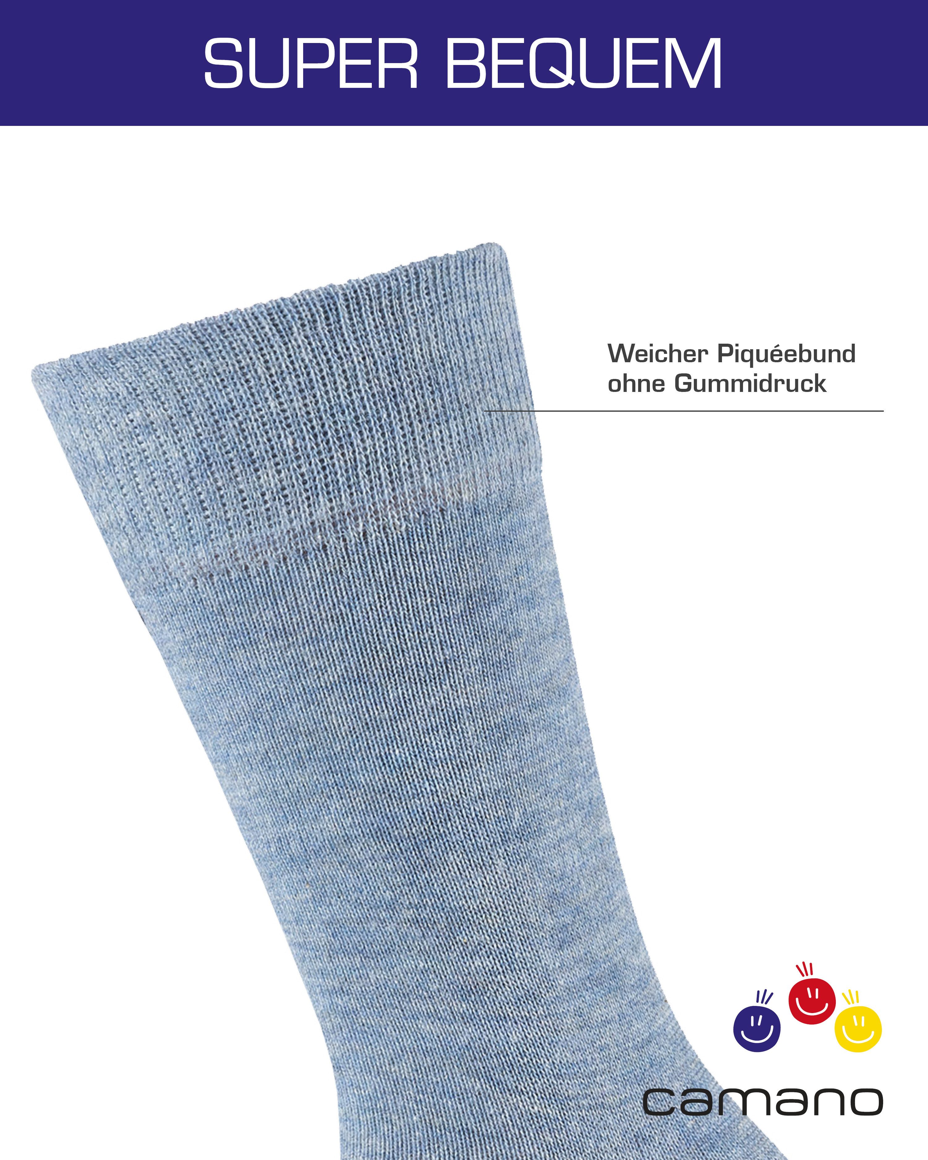 Camano Socken ca-soft (6 Paar) mit Komfortbund und gepolsterten Zehen-/Fersenbereich – Bild 5 von 5