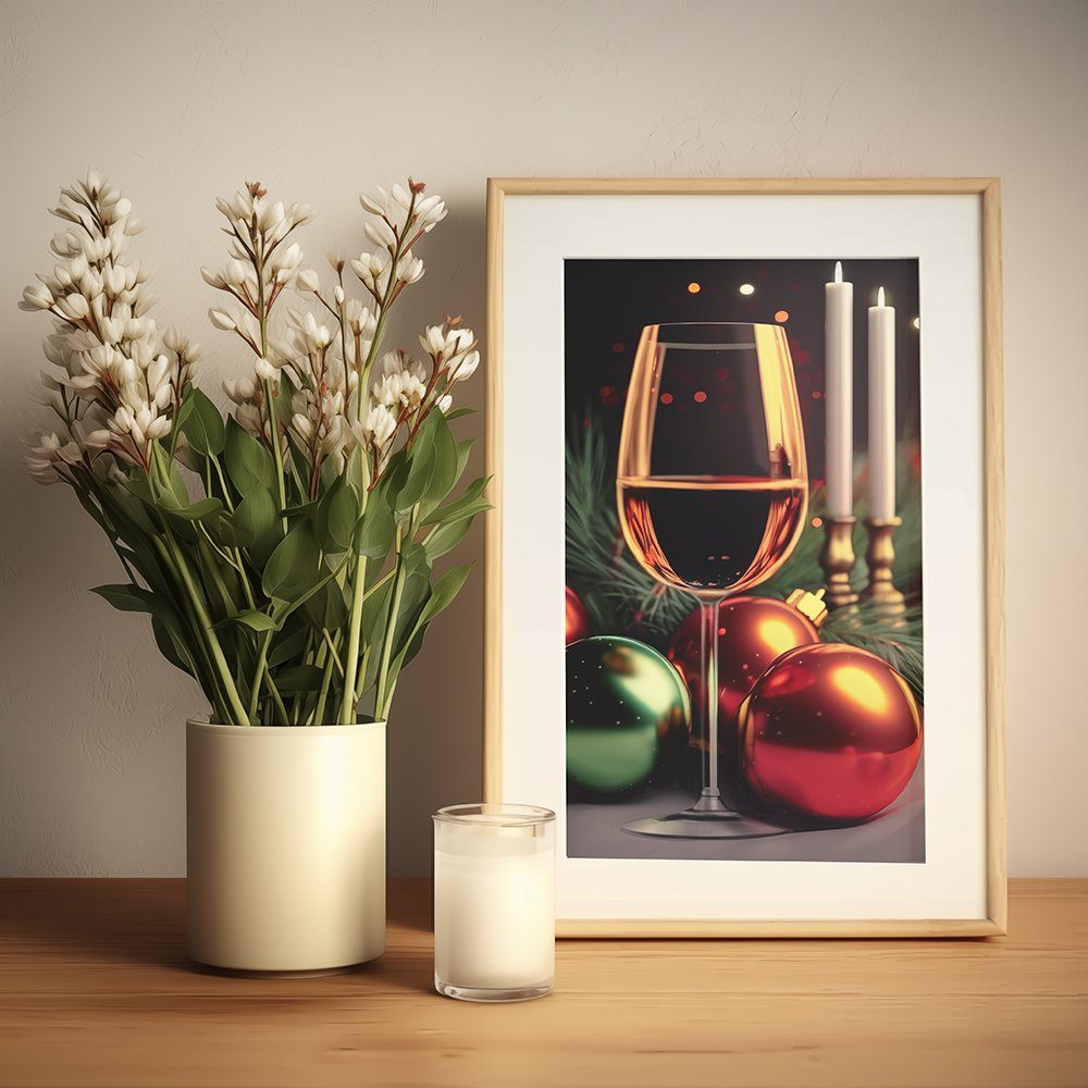 Küche,Kinderzimmer Wandbilder Poster Wanddeko 8 Bilderrahmen, Olotos Premium x ideale Weihnachten Set Bilder Schlafzimmer, A5 Kunstdruck Wohnzimmer, OHNE für