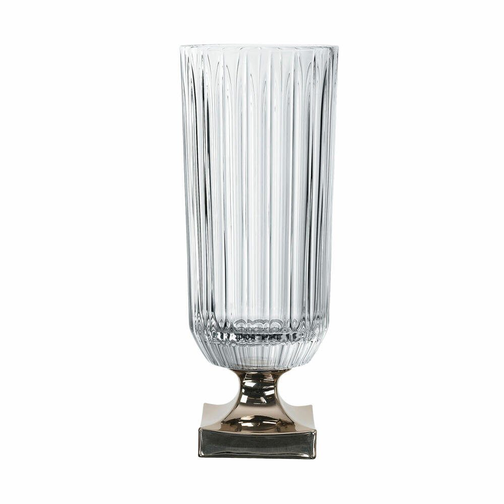 Dekovase Minerva Platin 40 cm