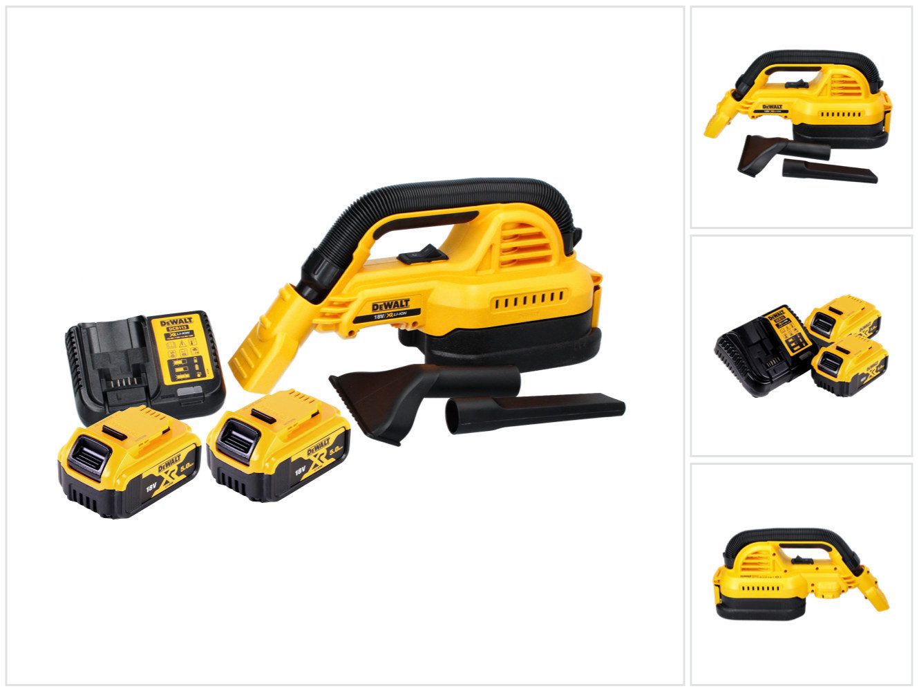 DeWalt Akku-Handstaubsauger DCV 517 P2 Akku Ручные пылесосы 18 V 1,9 L + 2x Akku 5,0 Ah + Ladeger