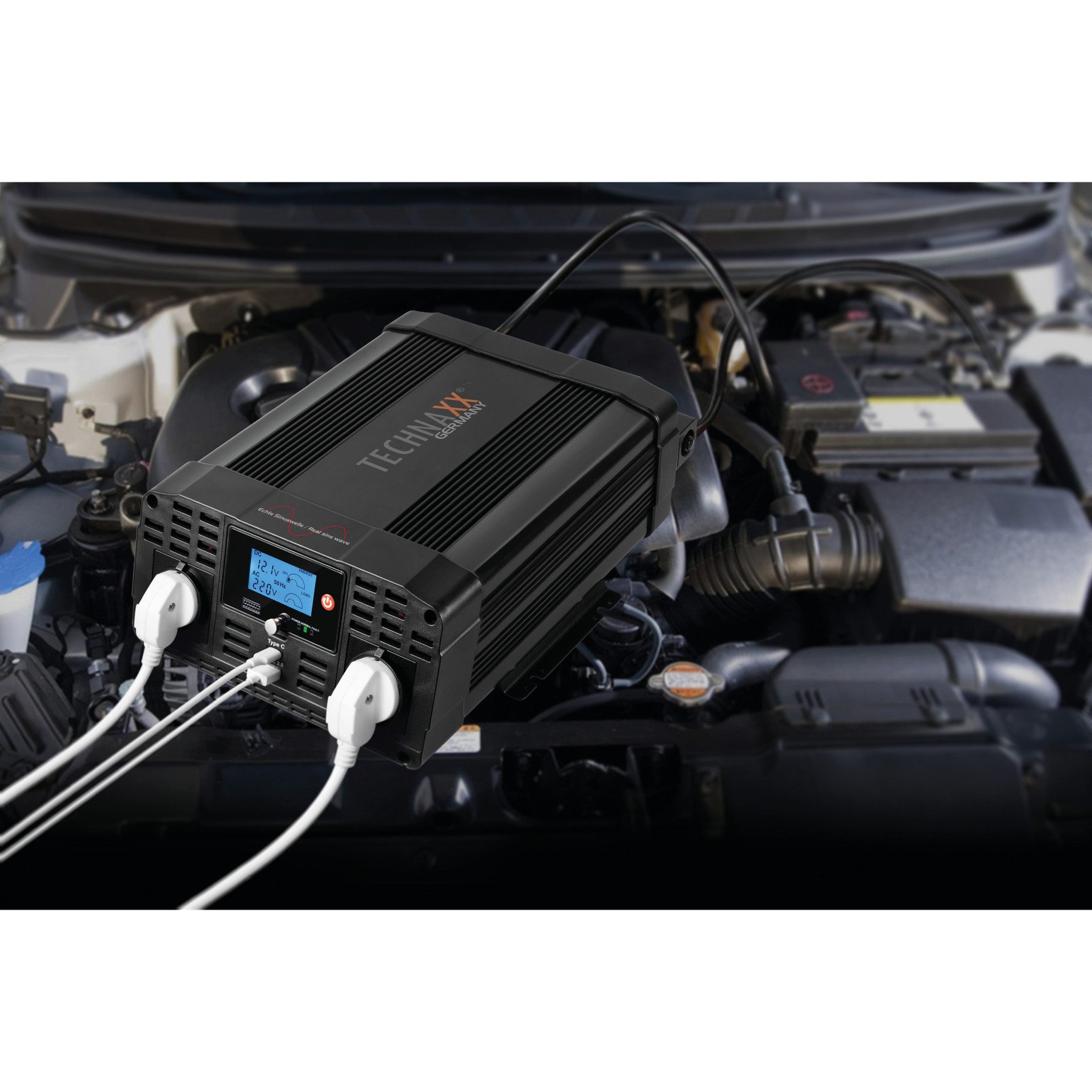 Technaxx Wechselrichter TECHNAXX Wechselrichter TE22 Sinus, 2000 W