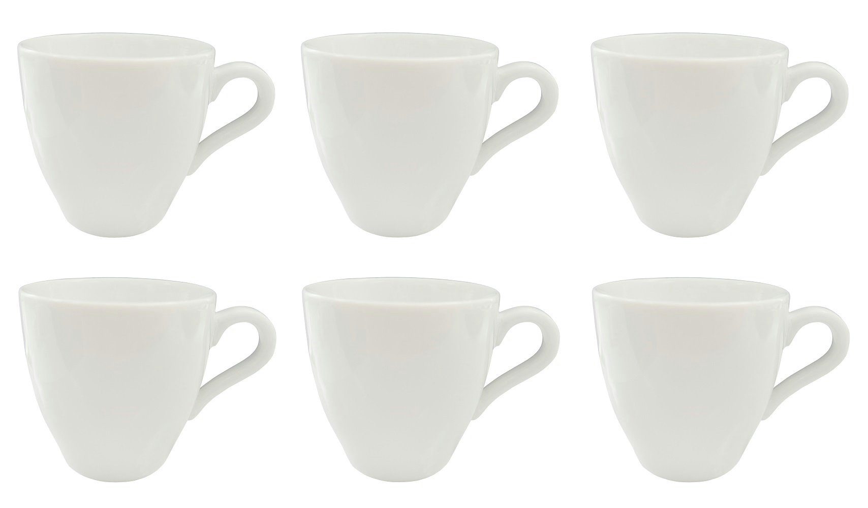 Provance Espressotasse 6 x Espressotasse Espresso 100 ml Keramik, Keramik