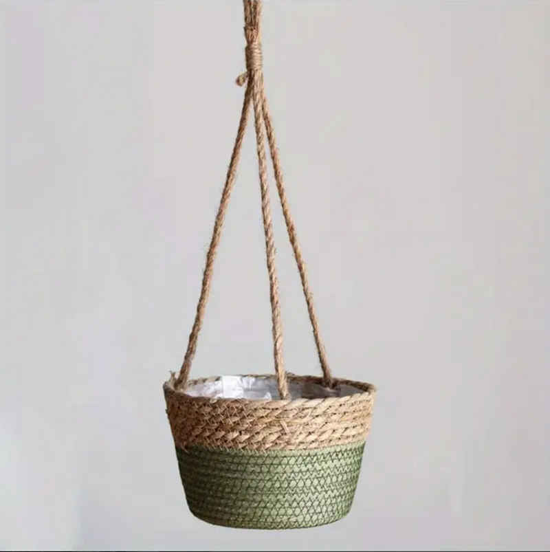 Coonoor Blumentopf Hängender Blumentopf, Woven Hanging Planter, Suitable for garden and home decor
