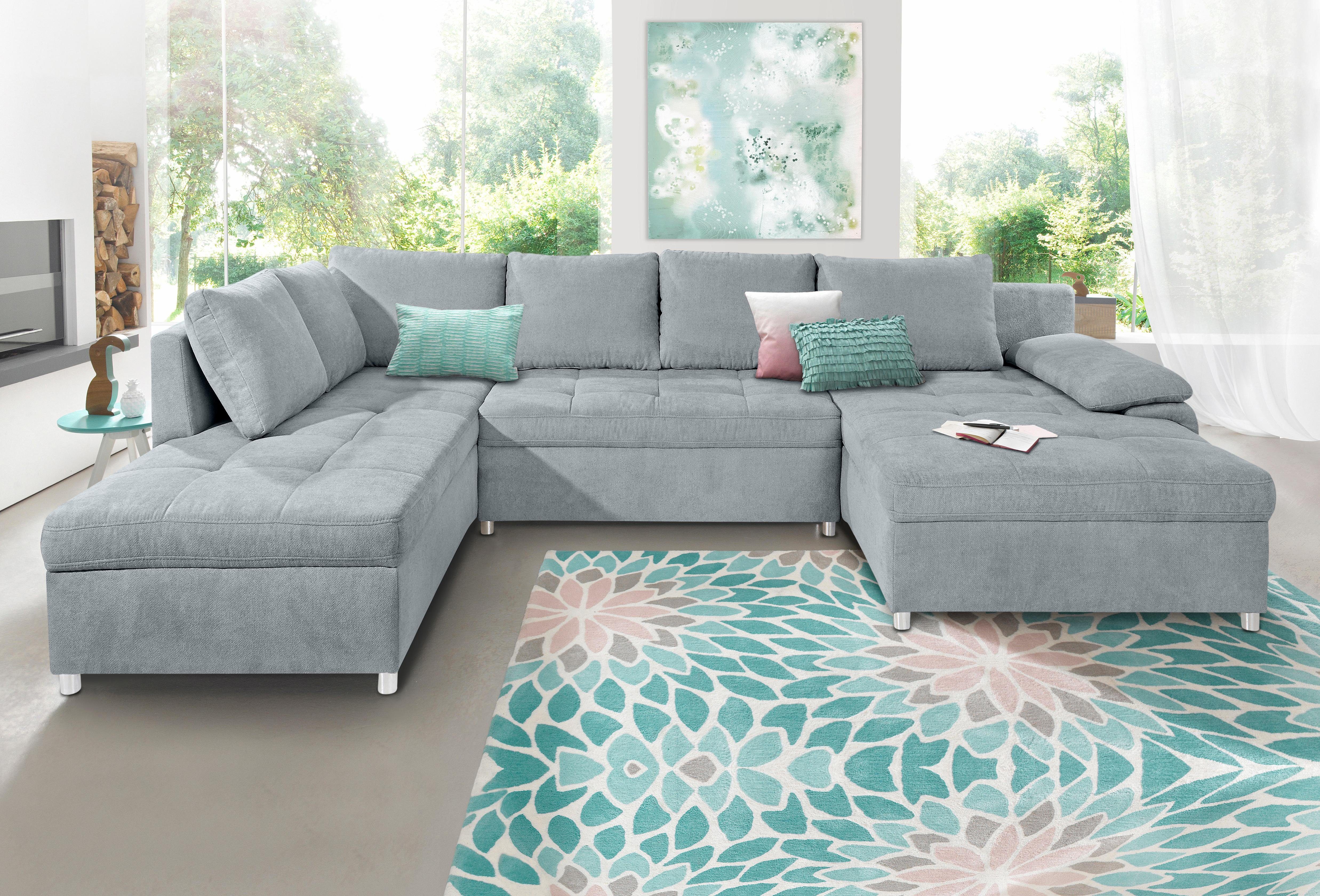 sit&more Wohnlandschaft "Labene U-Form", wahlweise mit Bettfunktion und Bet günstig online kaufen