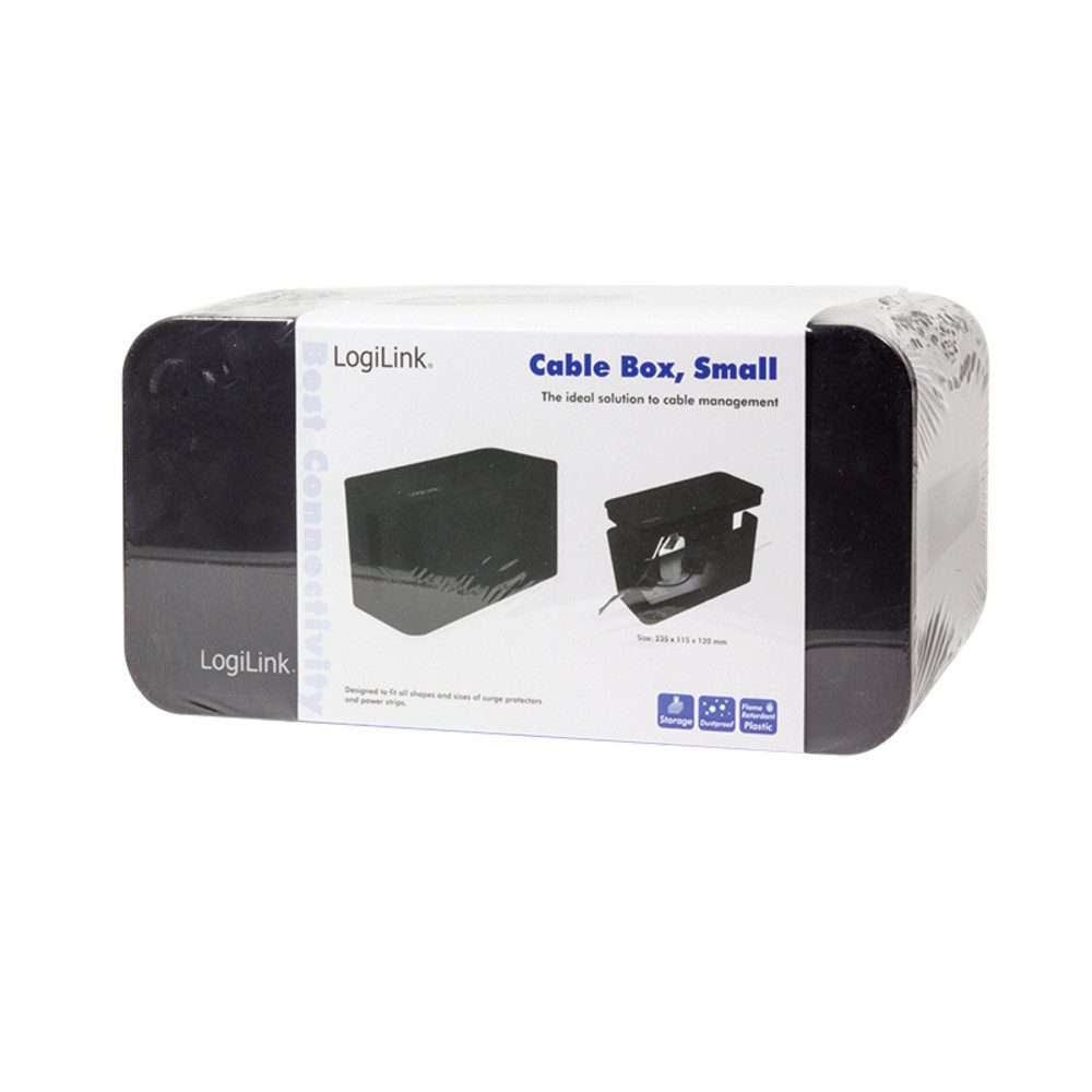LogiLink Montagerückgehäuse LogiLink KAB0060 Kabel-Gehäuse 115 x 235 x 120 Kunststoff Schwarz 1, (KAB0060)