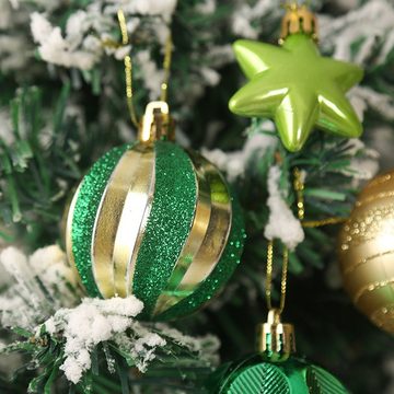 GelldG Weihnachtsbaumkugel Christbaumkugeln Christbaumschmuck Kunststoff Weihnachtsbaumkugel