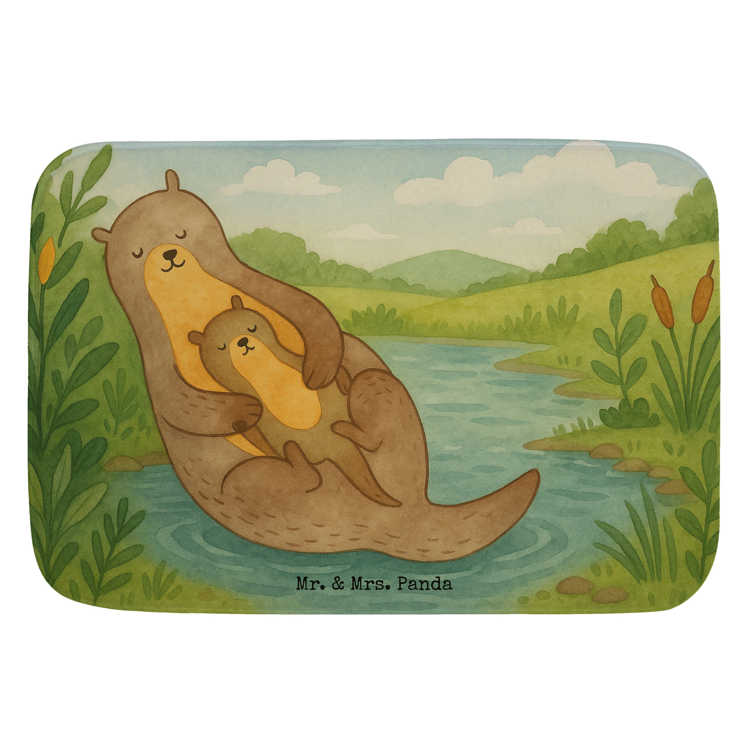 Badematte Otter Kind Design, Badematte, Weiß, duschmatte, Baby, Badematte, Gebu