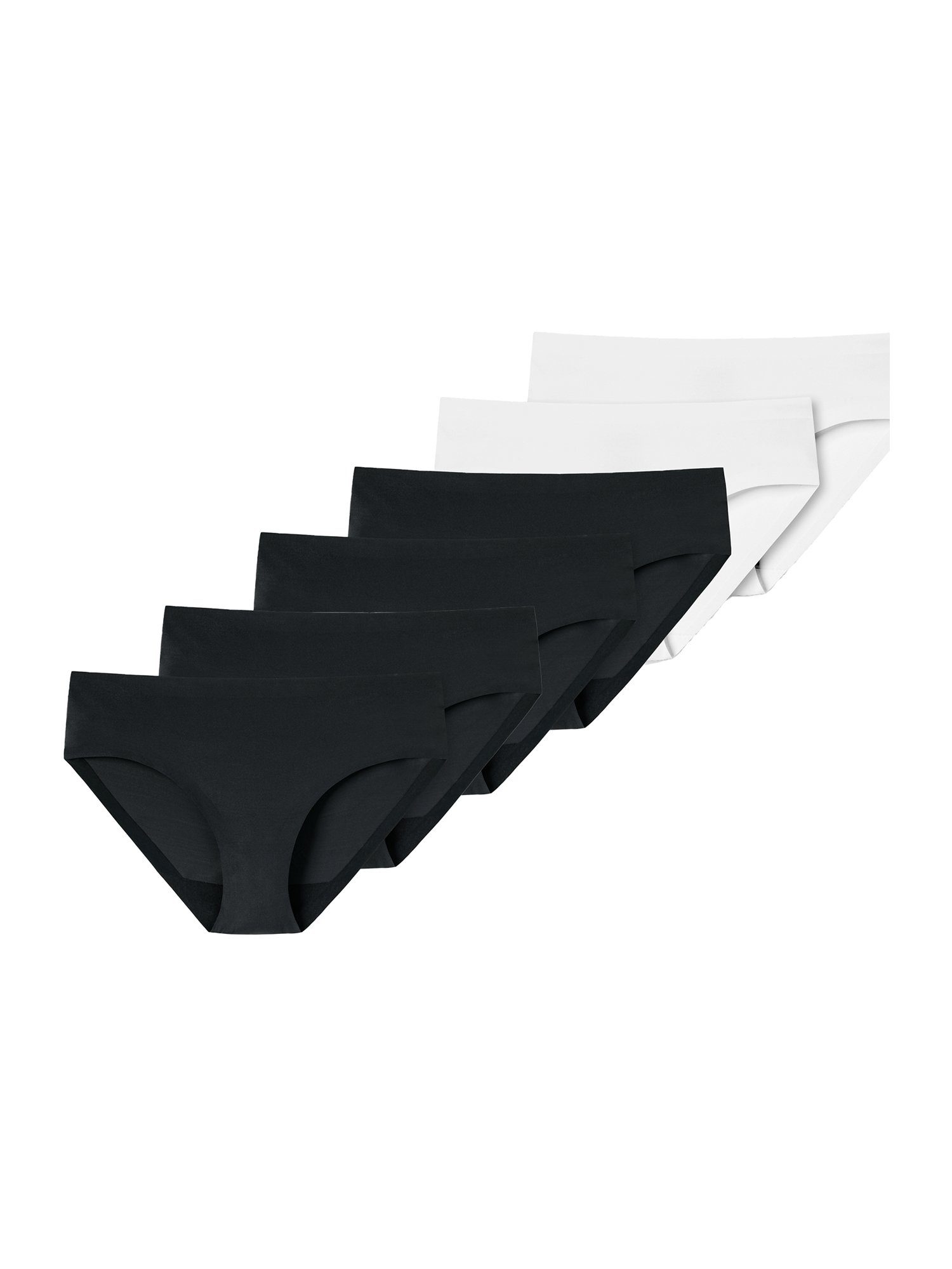 Schiesser Slip Multi (6-St) schwarz-weiss