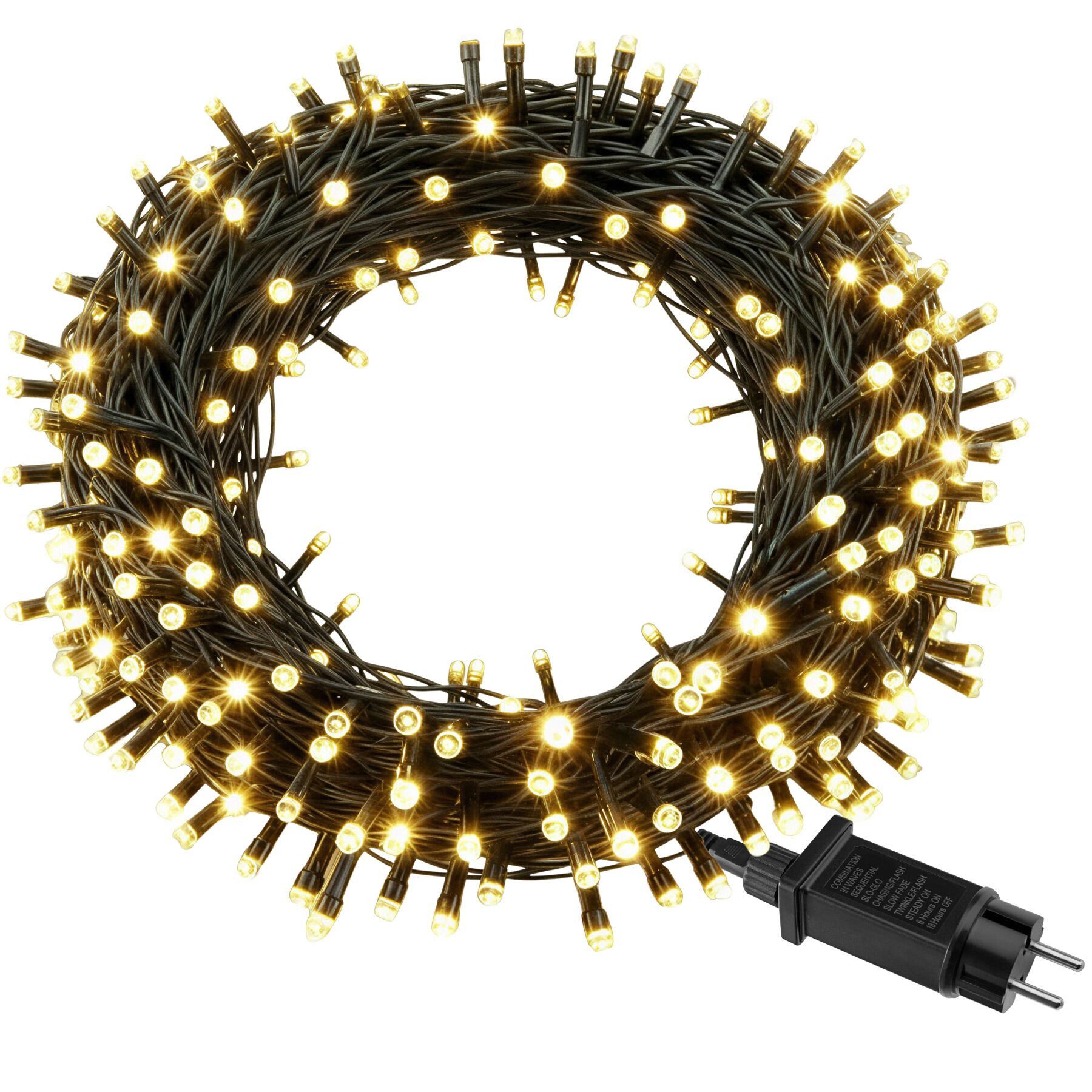 tectake Christbaumkerzen LED-Lichterkette, warmweiß günstig online kaufen