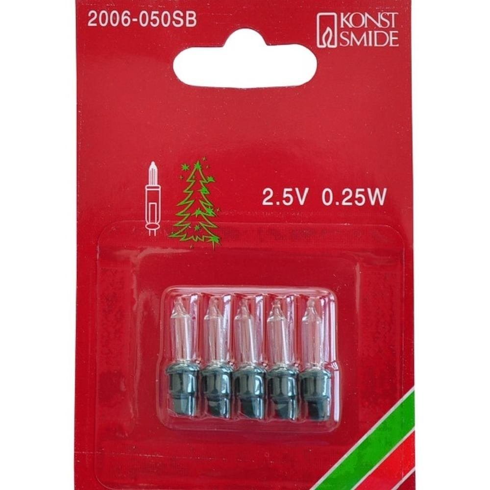 KONSTSMIDE Lichterkette 2006-050 Ersatzbirnen Glühlampen 2,5V 0,25W günstig online kaufen