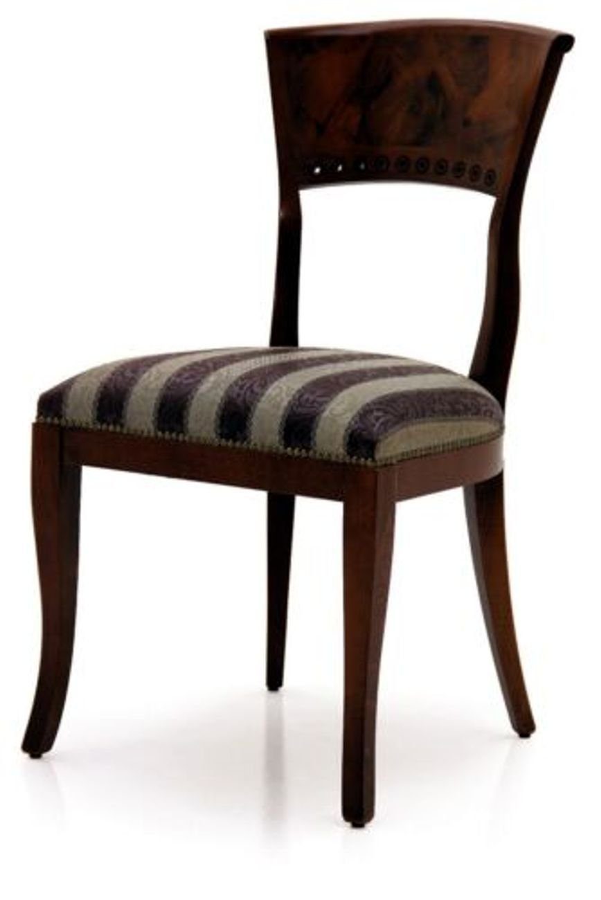 Esszimmerstuhl Armlehne Luxus Stühle Esszimmerstuhl, Lehnstuhl Design JVmoebel Textil Stuhl