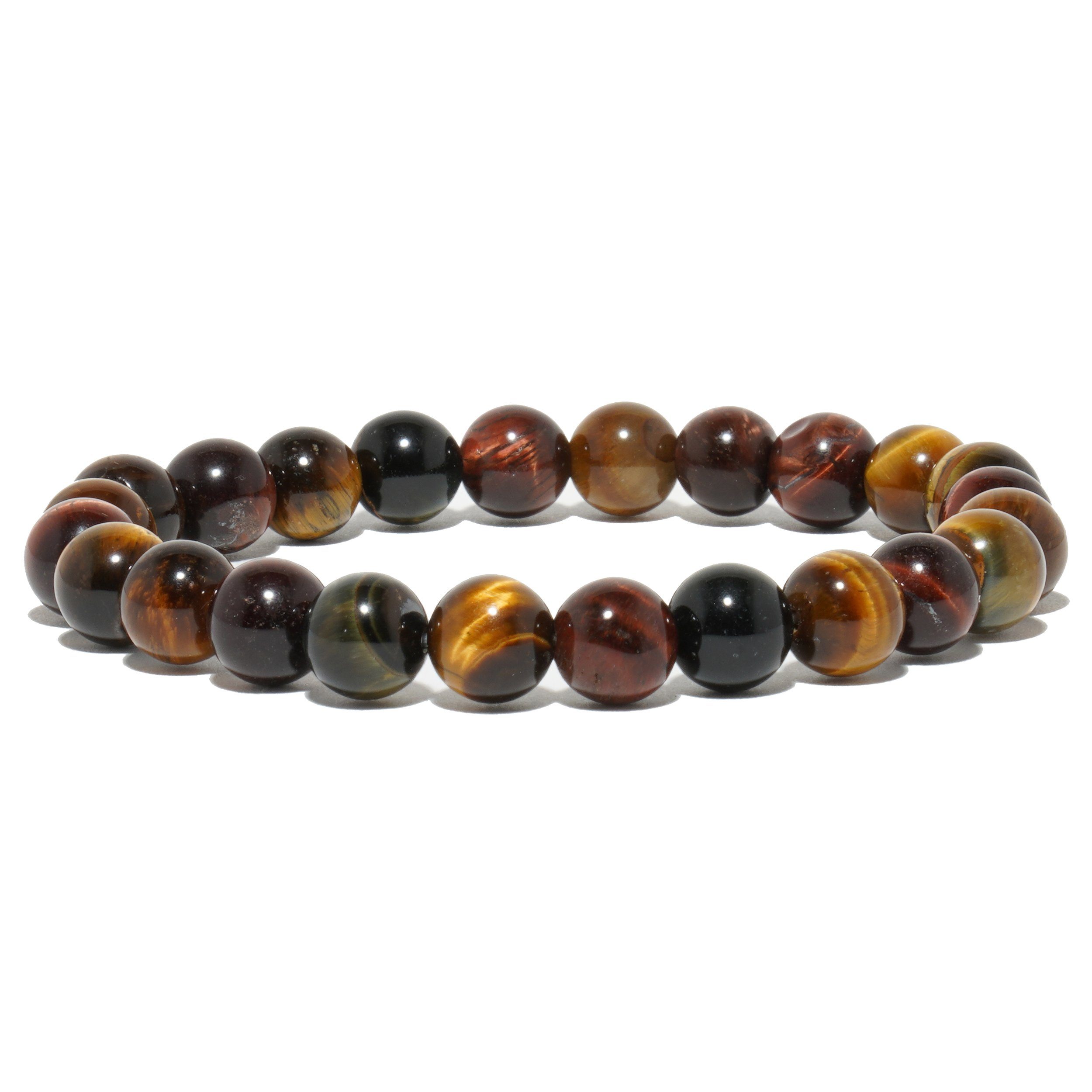Vascavi Armband Tigerauge Farbmix Perlenarmband, handgefertigt, günstig online kaufen