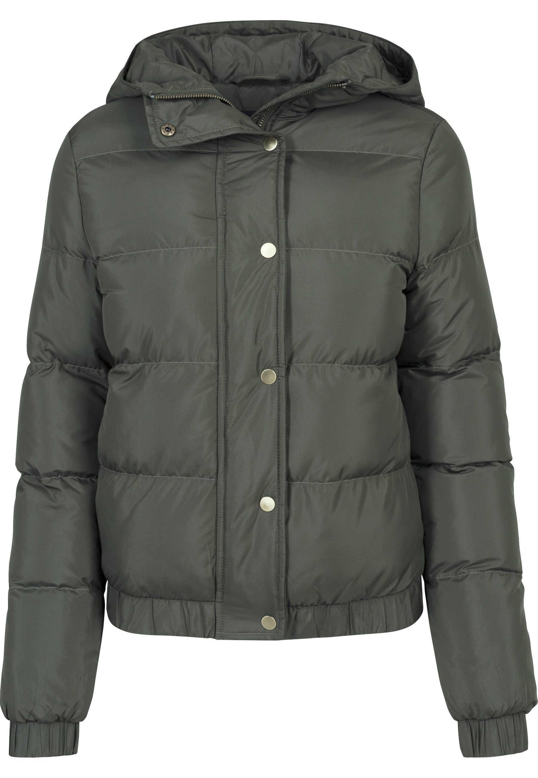 URBAN CLASSICS Winterjacke Urban Classics Damen Ladies Hooded Puffer Jacket günstig online kaufen