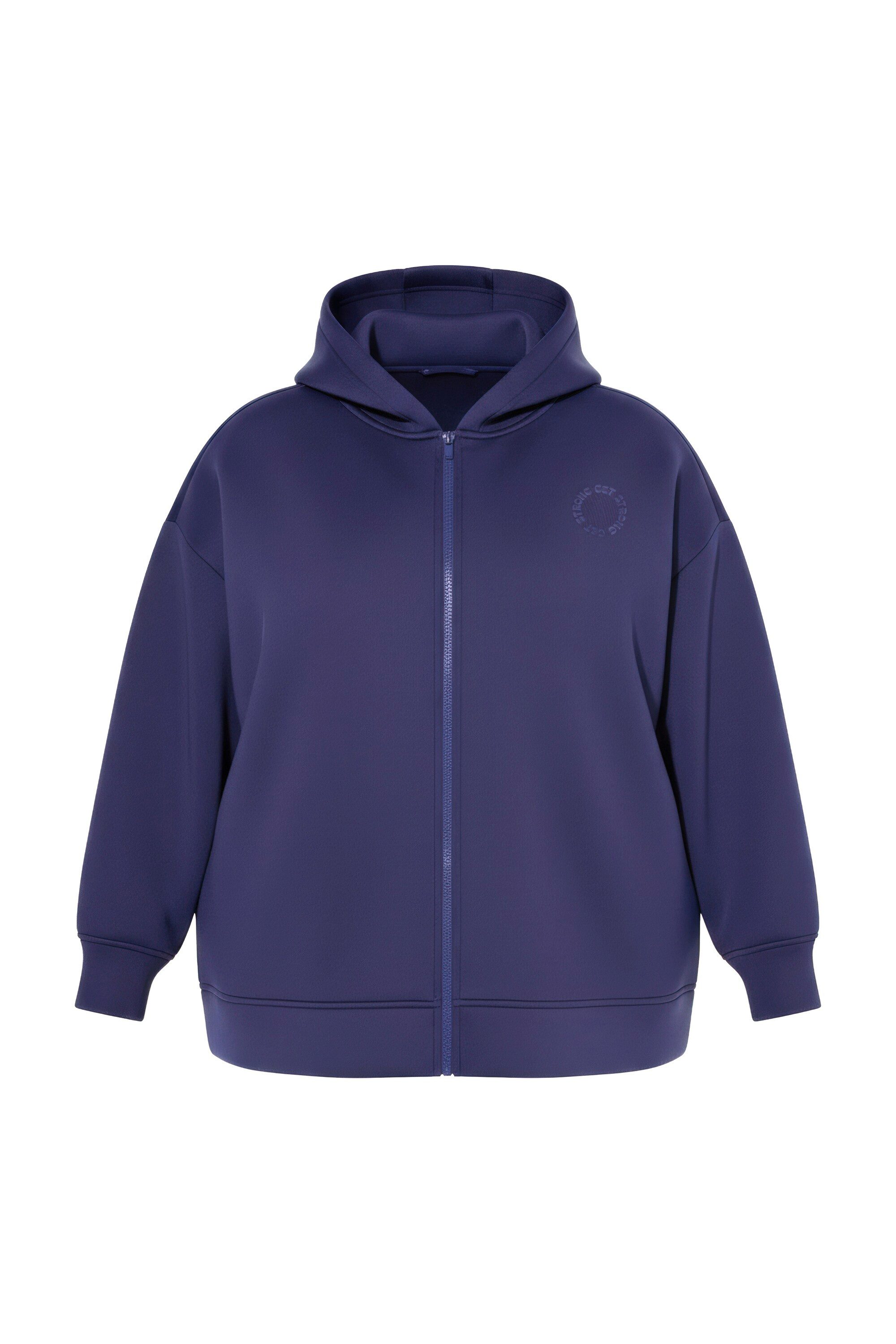 Studio Untold Sweatjacke Scuba-Jacke Oversize Shape Kapuze toniger Print günstig online kaufen