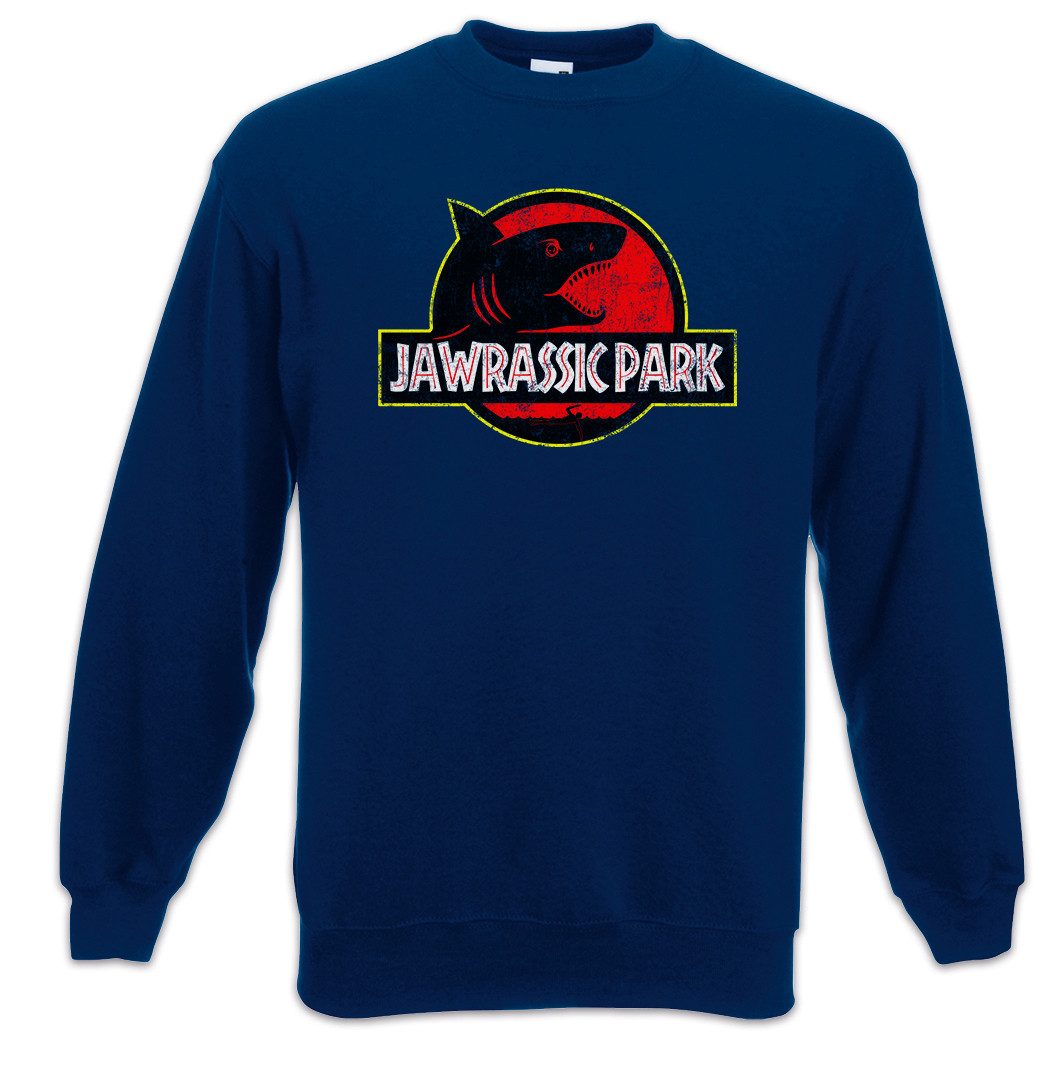 Sweatshirt Jawrassic Park Sweatshirt Island Shark Plakat Weißer Hai White Jaws