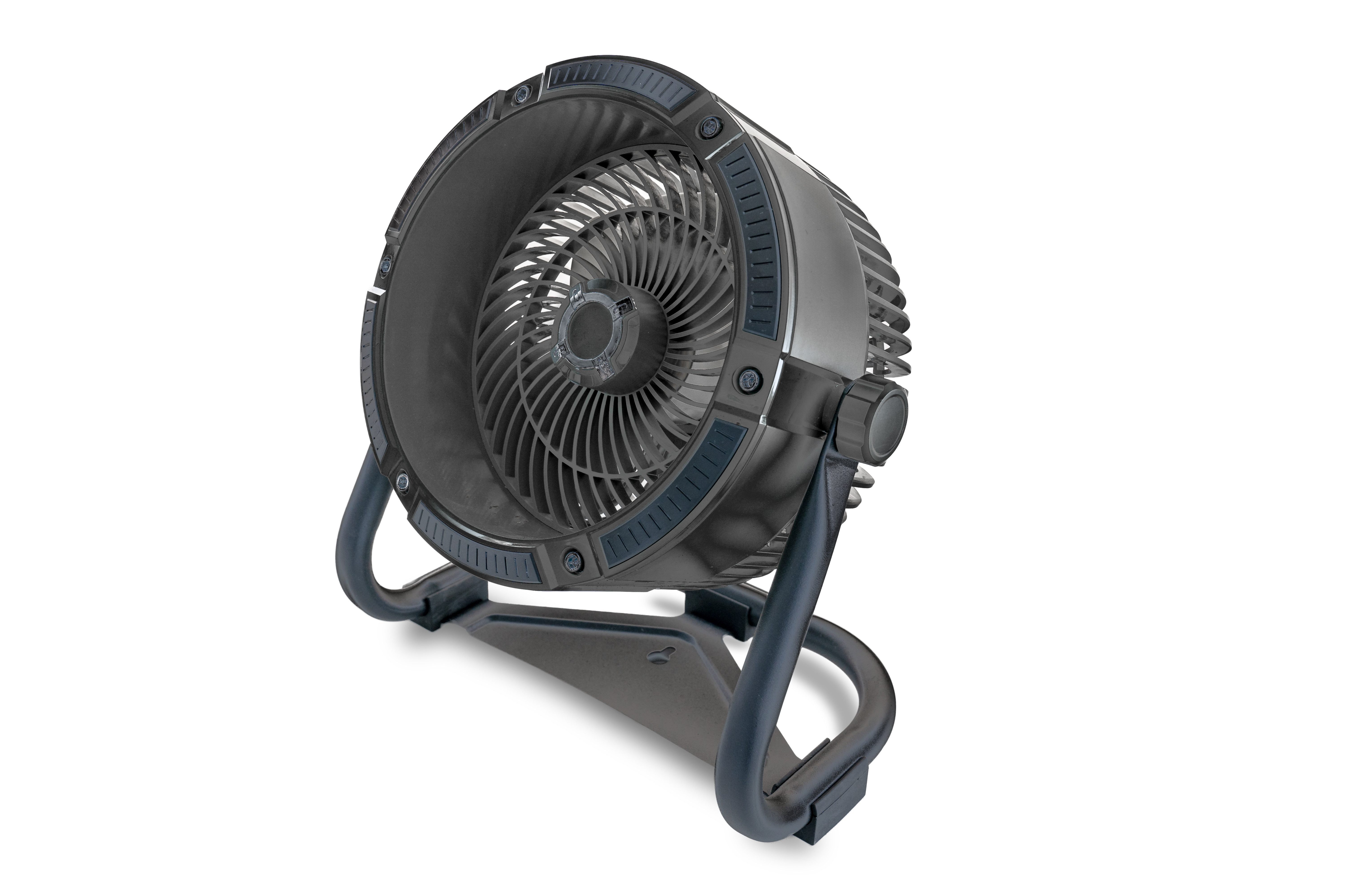 Unold Akku-Ventilator Outdoor, drinnen und draußen 4 Geschwindigkeitsstufen zur Wandmontage geeignet