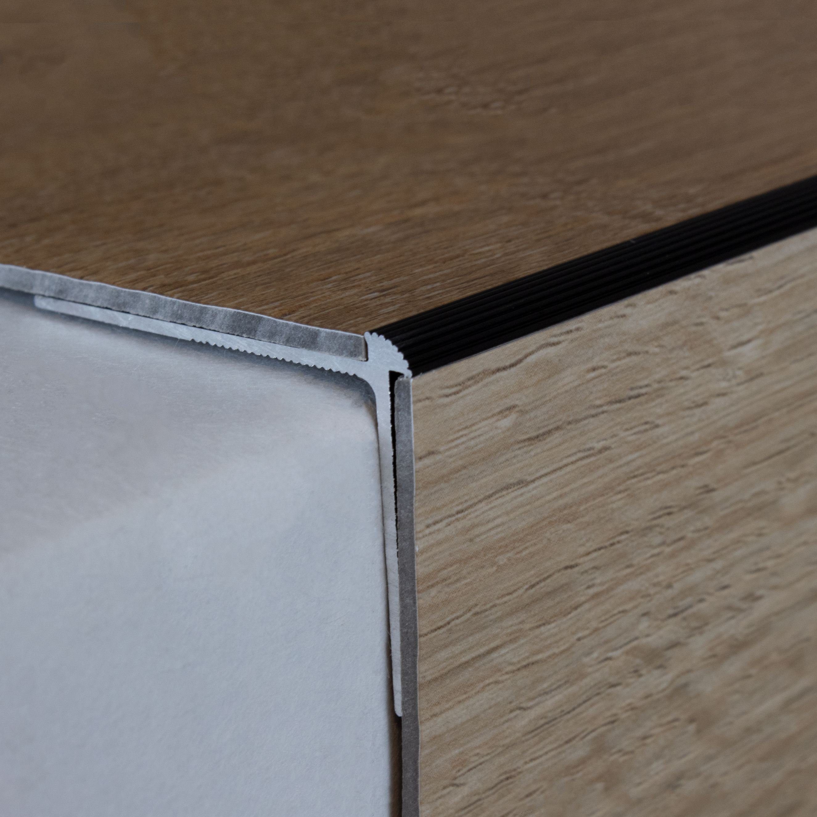 PROVISTON Treppenkantenprofil Aluminium, 40 x 30 x 1000 mm, Silber, Treppen günstig online kaufen