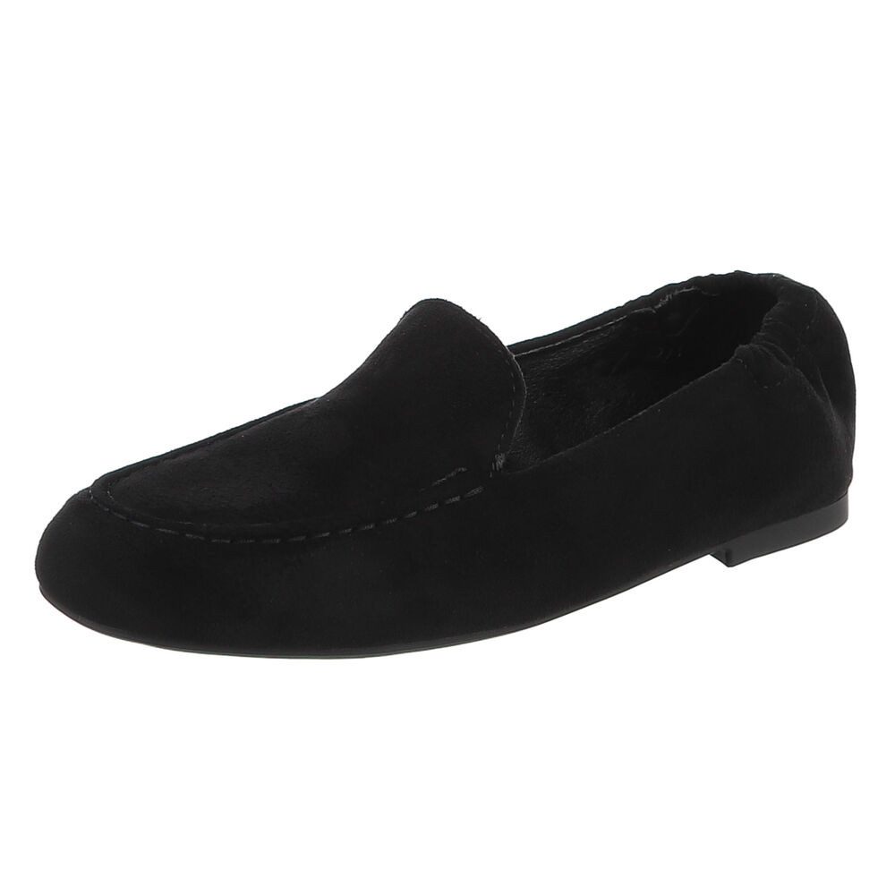 Ital-Design Damen Loafer Slip-on klassisch bequem für Alltag Slipper (92699449) Blockabsatz Mokassins in Schwarz