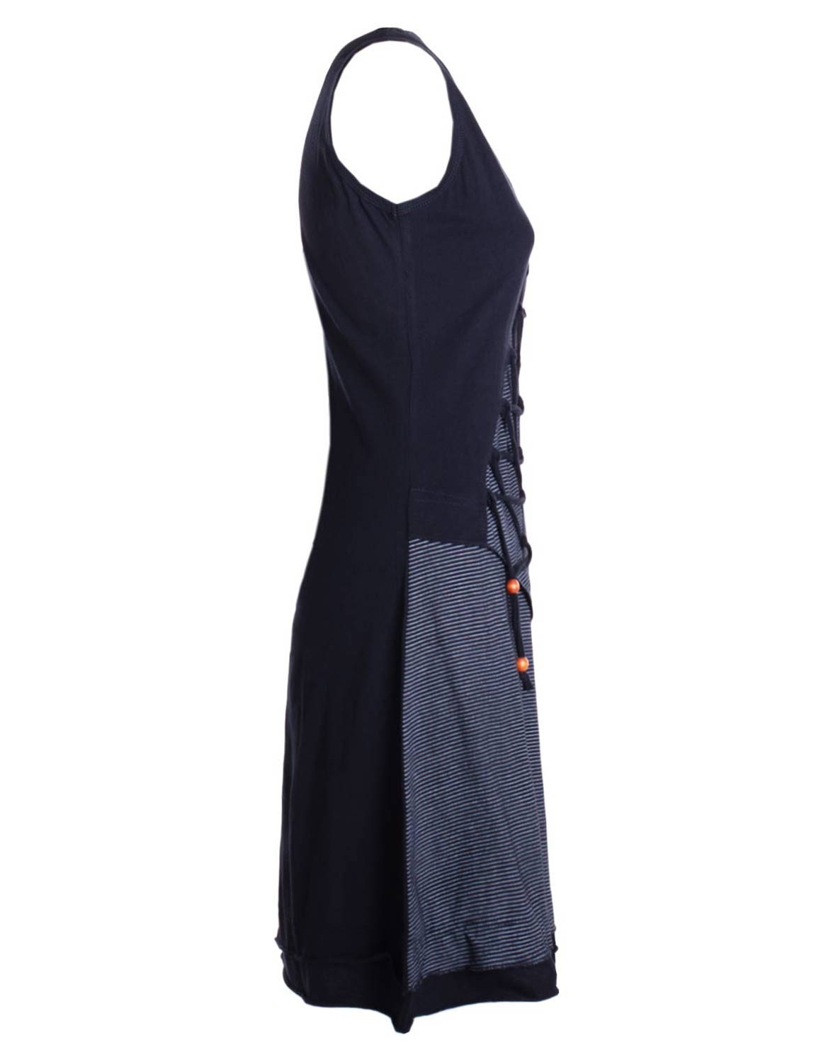 Vishes Sommerkleid Asymmetrisches Damen Sommer Kleid Baumwoll-Keid Shirt-Kleider Hippie, Goa, Elfen Style