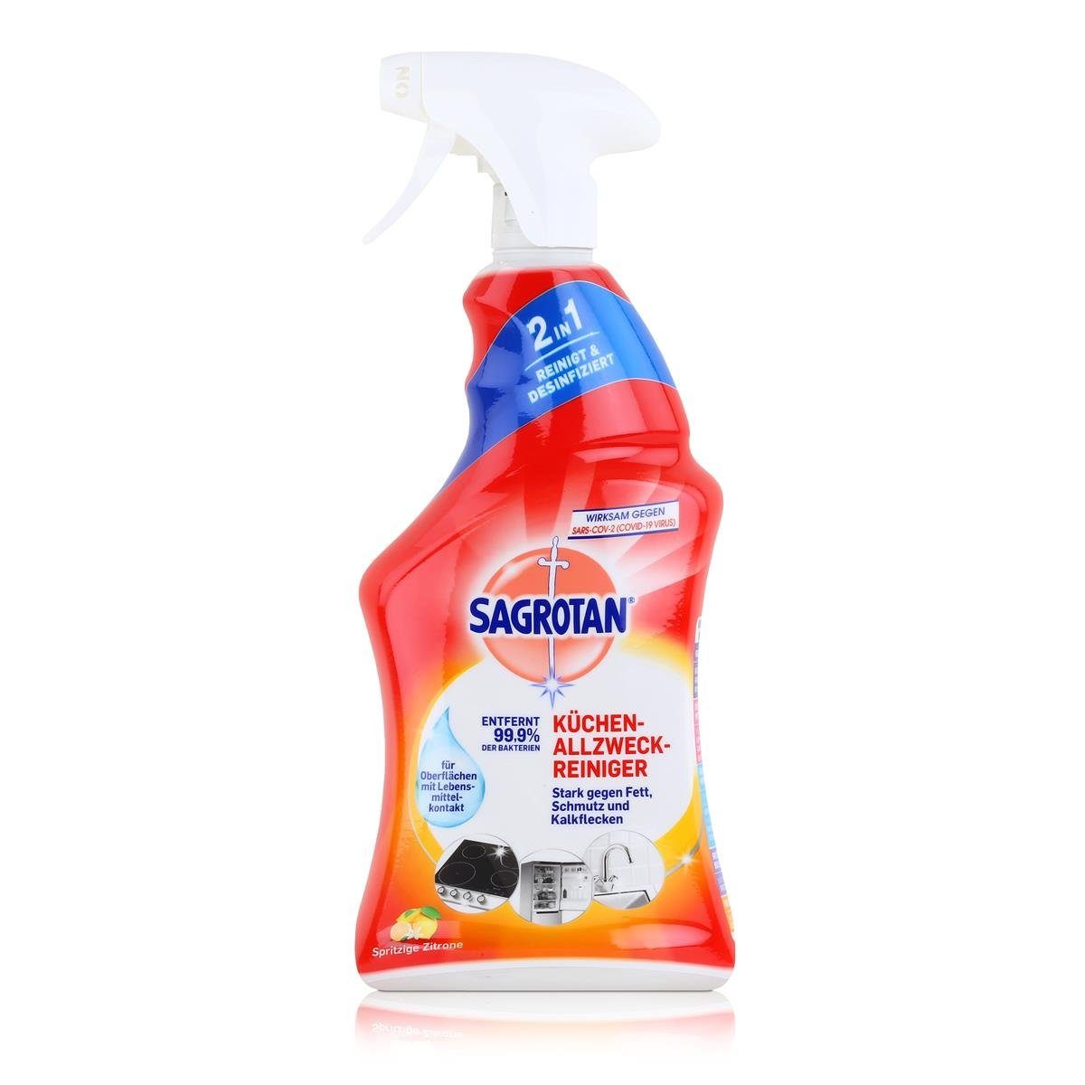 SAGROTAN Sagrotan Küchen-Allzweckreiniger Spritzige Zitrone 750ml (1er Pack) Küchenreiniger