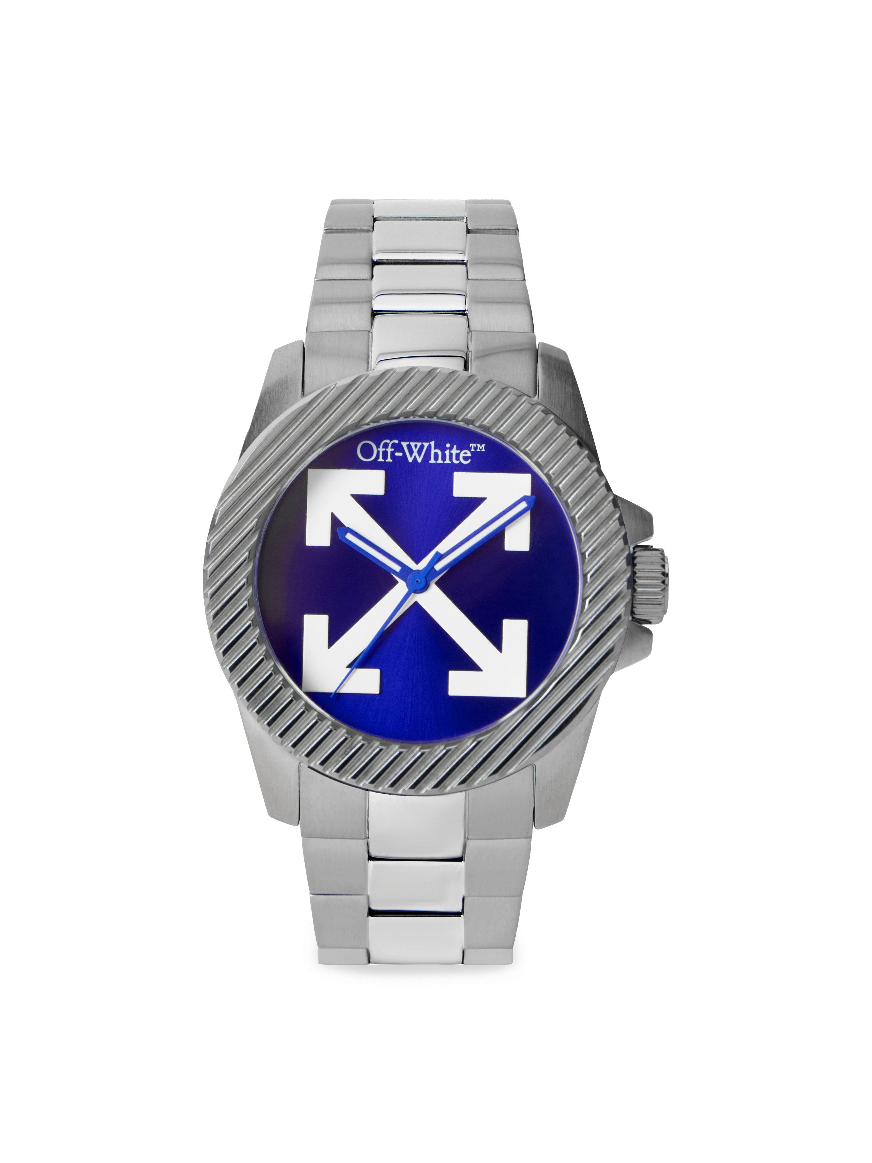 OFF-WHITE Quarzuhr NO SIR OW1G019M0075, Armbanduhr, Herrenuhr, Silikonarmband, analog