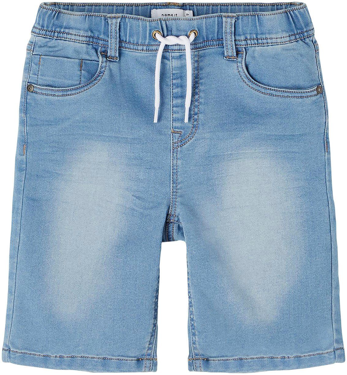 Name It Shorts NKMRYAN DNM SHOR blue denim JOGGER L light