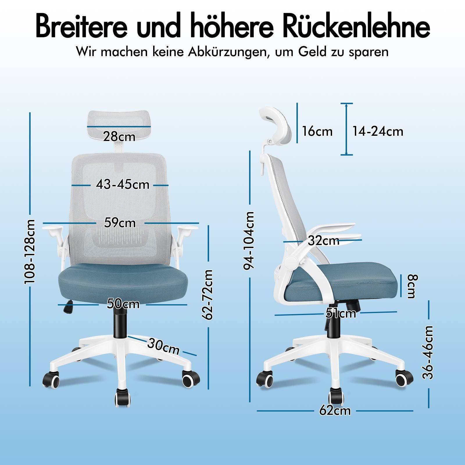 ALFORDSON Bürostuhl mit S-Kurven-Design und hochwertigen günstig online kaufen