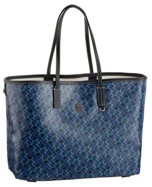 Tommy Hilfiger Shopper TH MONOPLAY LEATHER TOTE MONO, mit herausnehmbarer Reißverschluss-Tasche