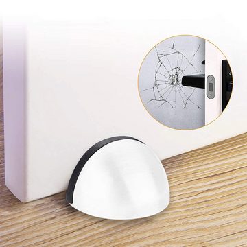 Lubgitsr Türstopper 4 Stück Türstopper Magnetisch Stoßdämpfer Wandpuffer, für Schutz Wand (4 St)