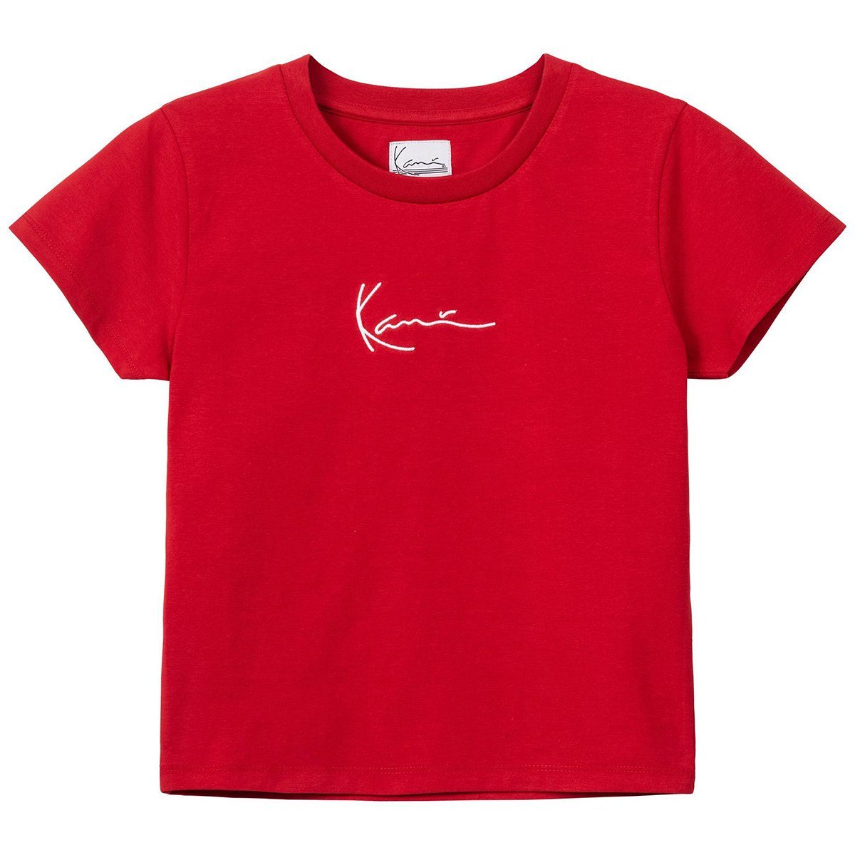 Karl Kani T-Shirt Karl Kani Damen Short T-Shirt Small Signature red (1-tlg)
