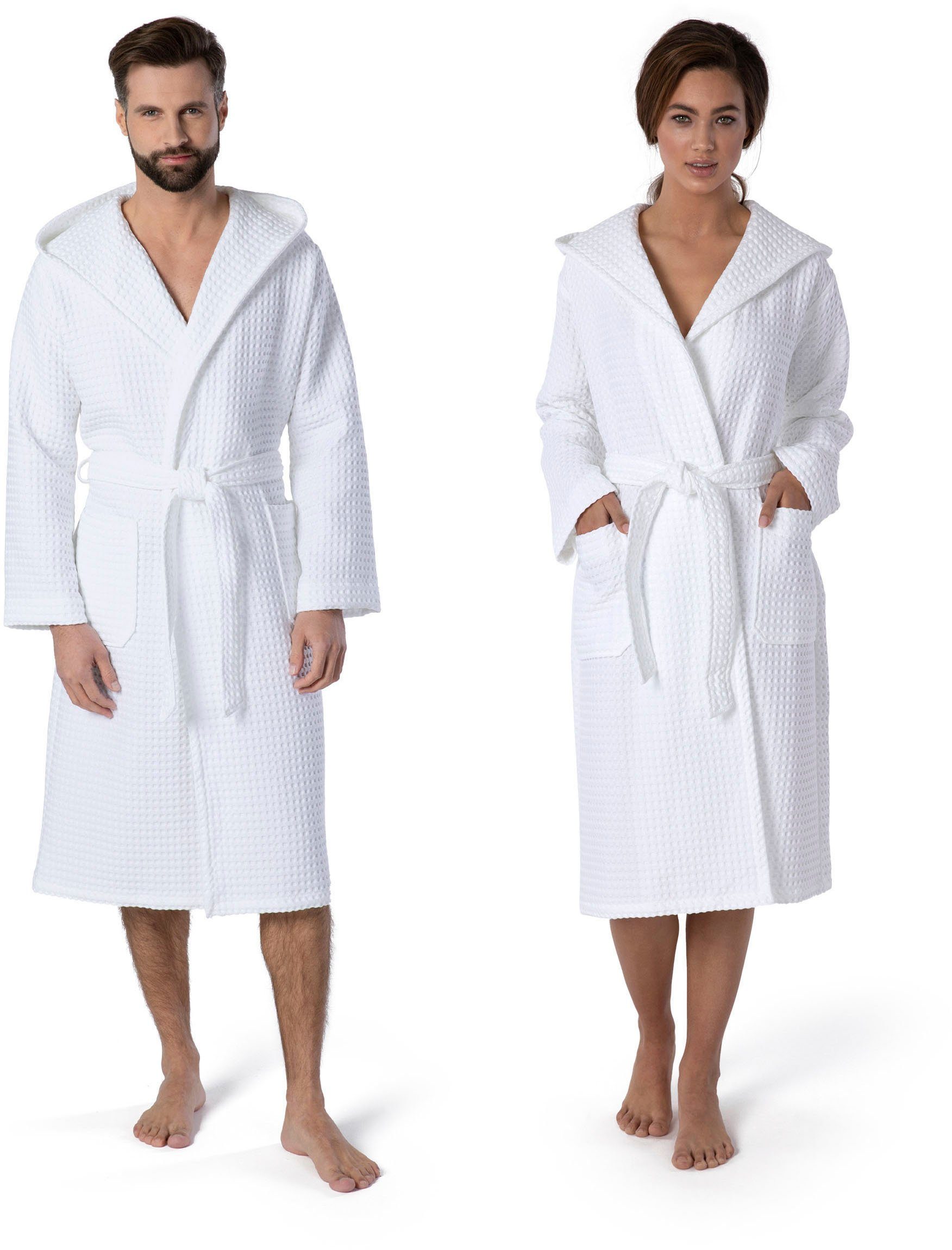 Möve Unisex-Bademantel Piquée, ideal für Sauna & Spa, Hotelbademantel, Morg günstig online kaufen