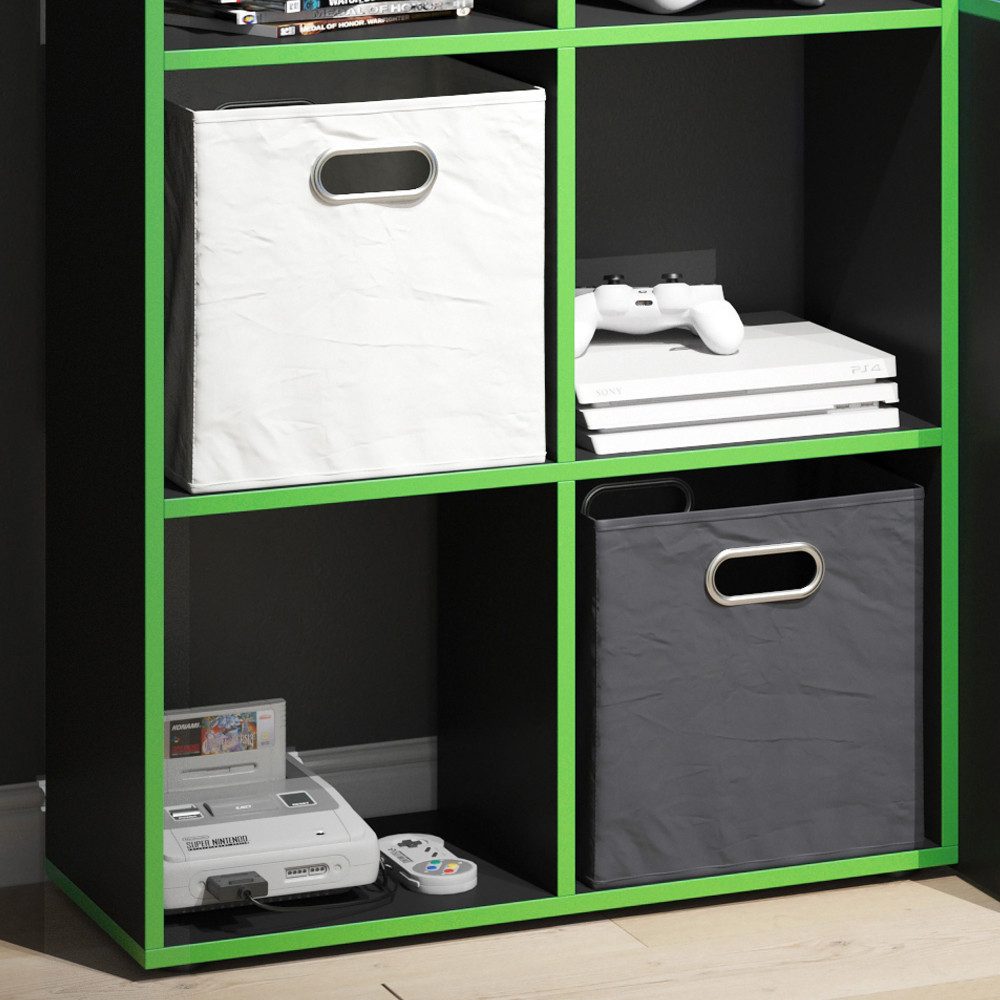 Vicco Raumteiler Scutum, Schwarz/Grün, 72 x 143 cm günstig online kaufen