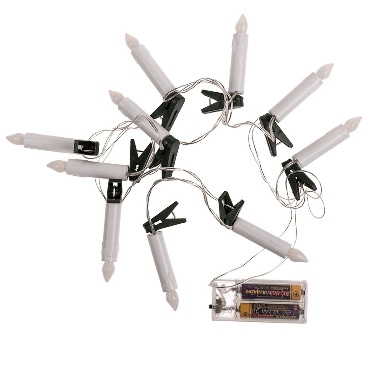 OOTB Lichterkette Kerzen LED-Lichterkette Weihnachtsbaumbeleuchtung inkl. C günstig online kaufen