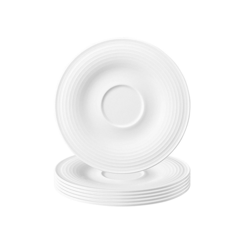 Seltmann Weiden Espressotasse Seltmann Weiden Beat weiß Kombi-Untertasse klein 13,5 cm, Porzellan