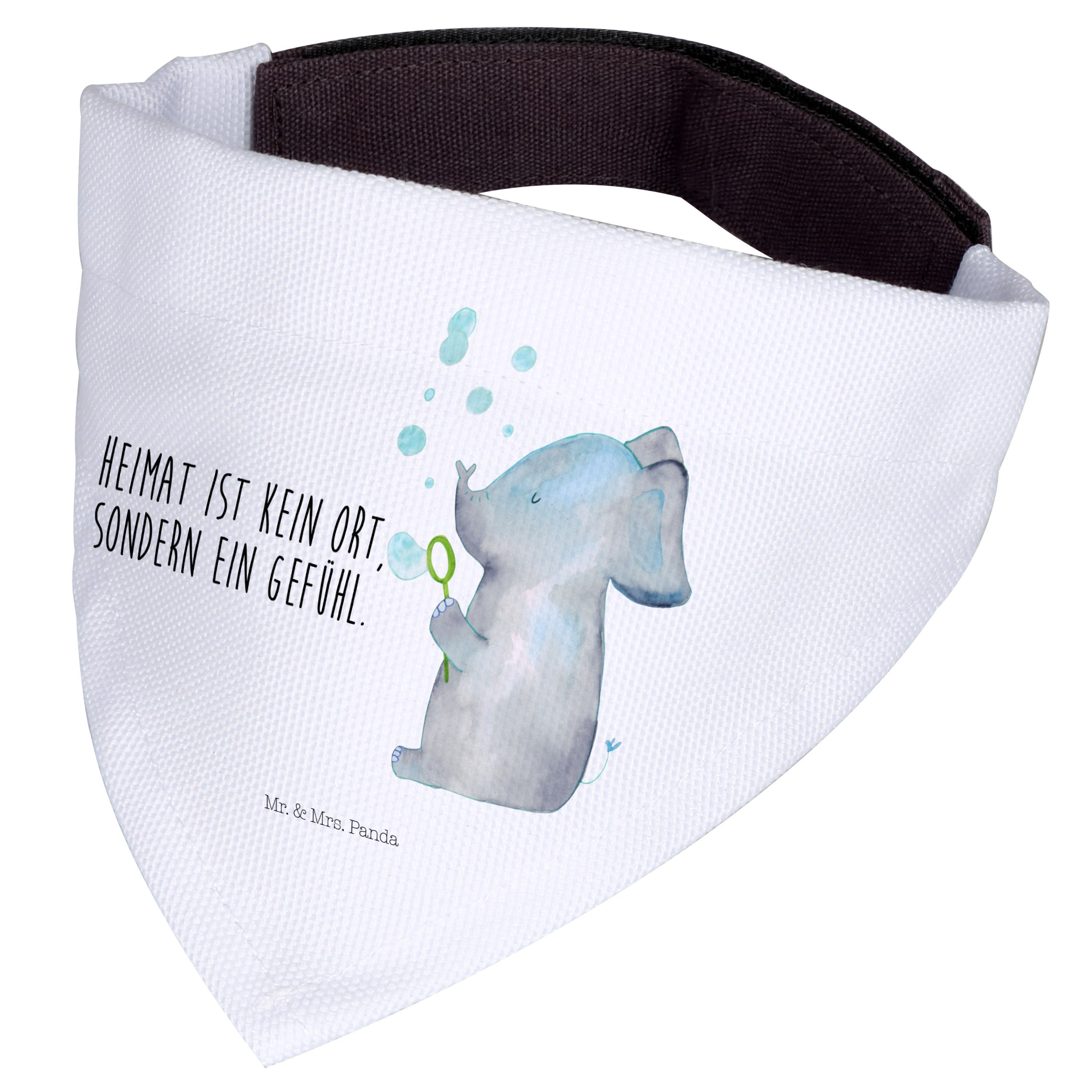 Mr. & Mrs. Panda Hundefliege Elefant Seifenblasen, Hundehalstuch, Weiß, Bandana, Liebe, Hunde Hals, Polyester, Liebesbeweis Halstuch für Hund Bandana Hund