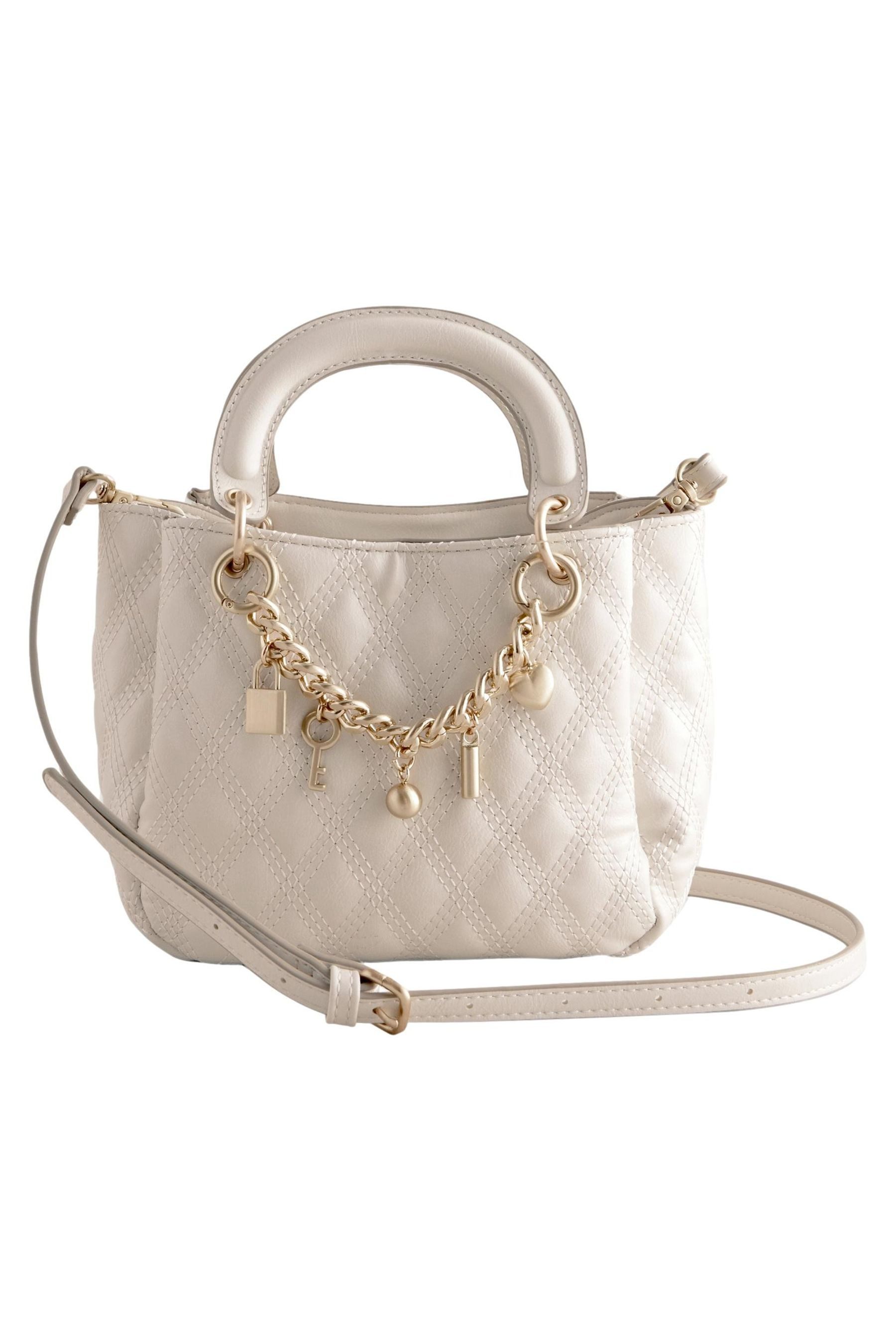 Next Umhängetasche Gesteppte Handtasche mit Anhänger günstig online kaufen